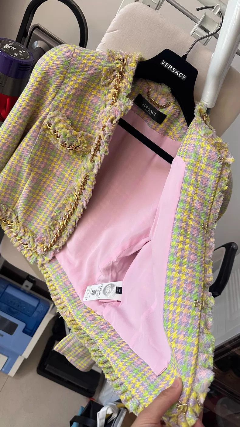 Versace Versace Tweed short coat Size M / US 6-8 / IT 42-44 - 6 Thumbnail