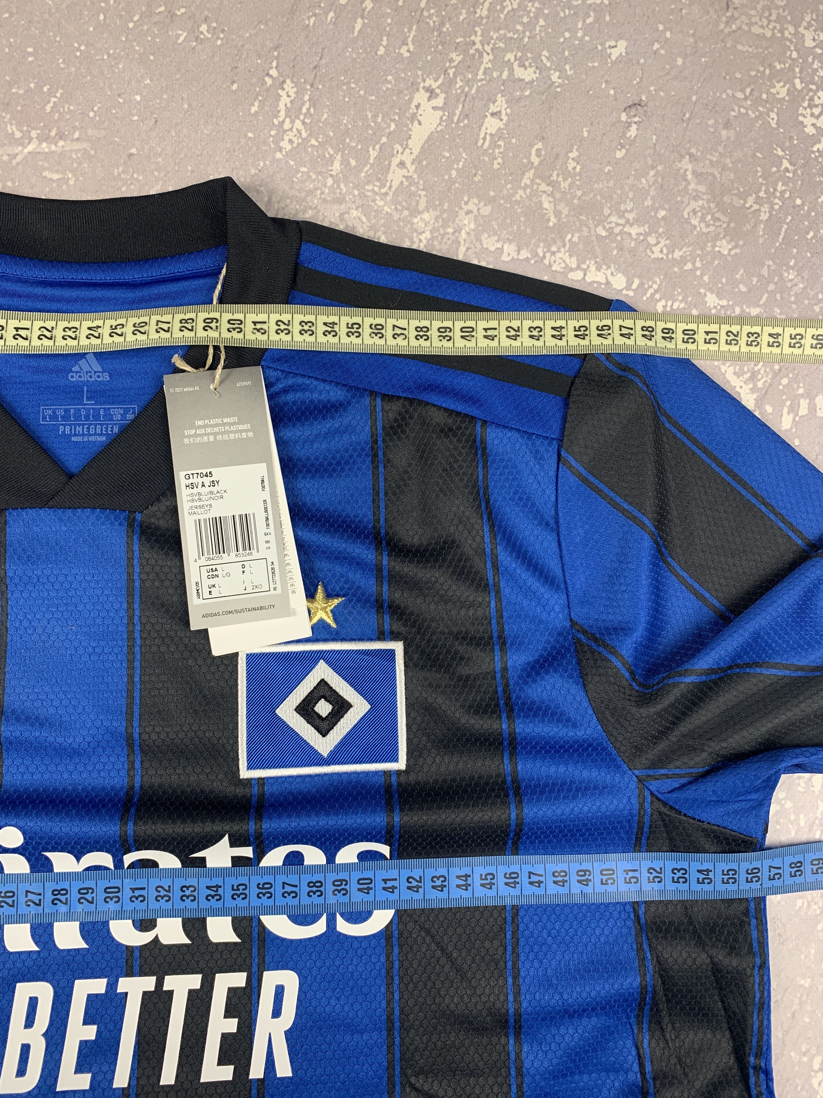 Adidas BNWT Adidas Hamburg 2021/2022 Away Soccer Jersey Shirt Bloke Size US L / EU 52-54 / 3 - 7 Thumbnail
