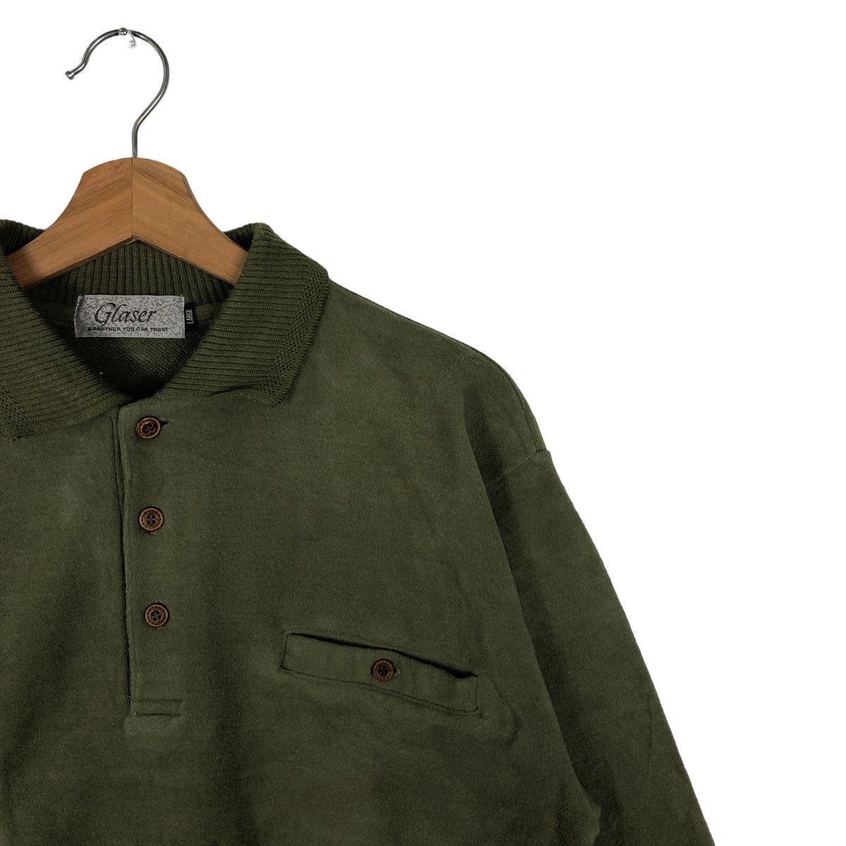 Japanese Brand 🔥VINTAGE COLLAR SWEATSHIRT COLLEGE GLASER JAPAN Size US L / EU 52-54 / 3 - 6 Thumbnail