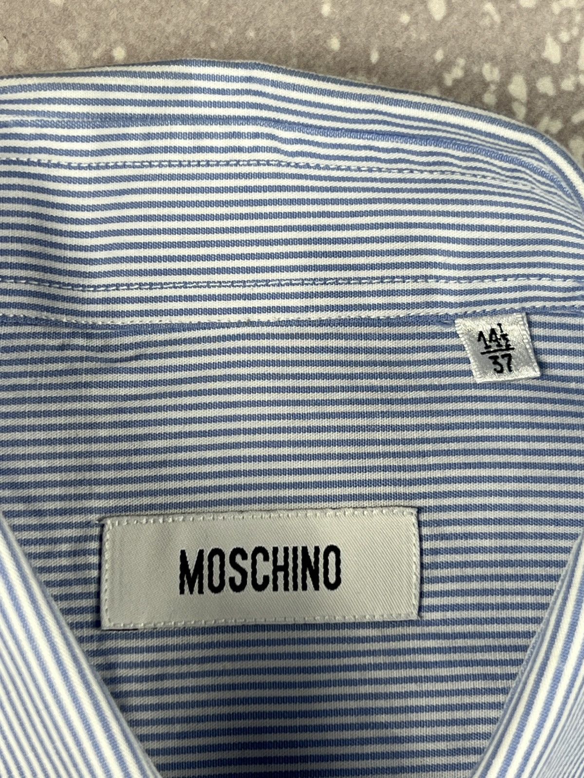 Moschino Vintage Moschino Mini Heart LS Cotton Striped Shirt Size US S / EU 44-46 / 1 - 7 Thumbnail