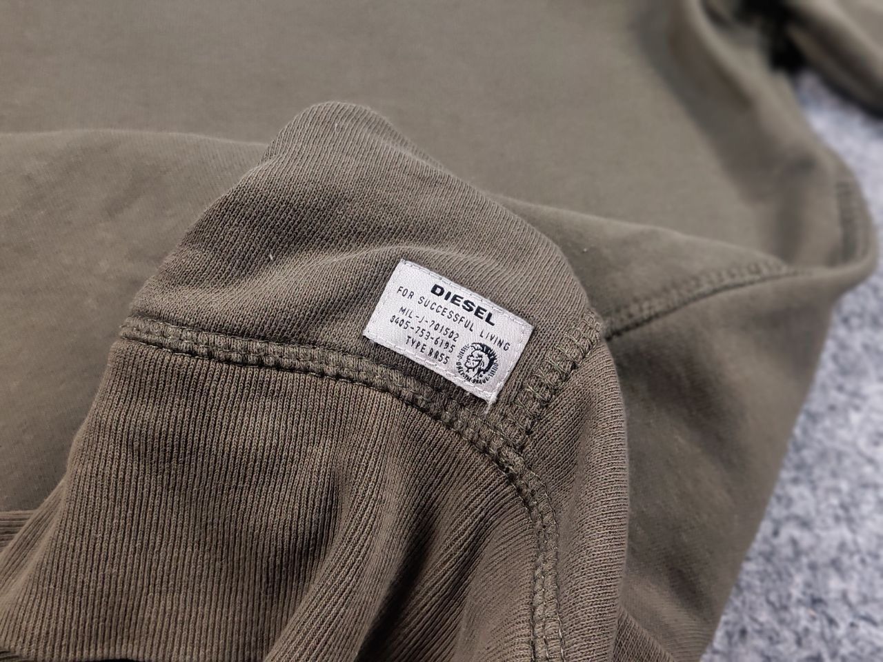 Diesel Vintage Diesel Military Logo Green Zip Hoodie Y2K Style Size US L / EU 52-54 / 3 - 16 Thumbnail