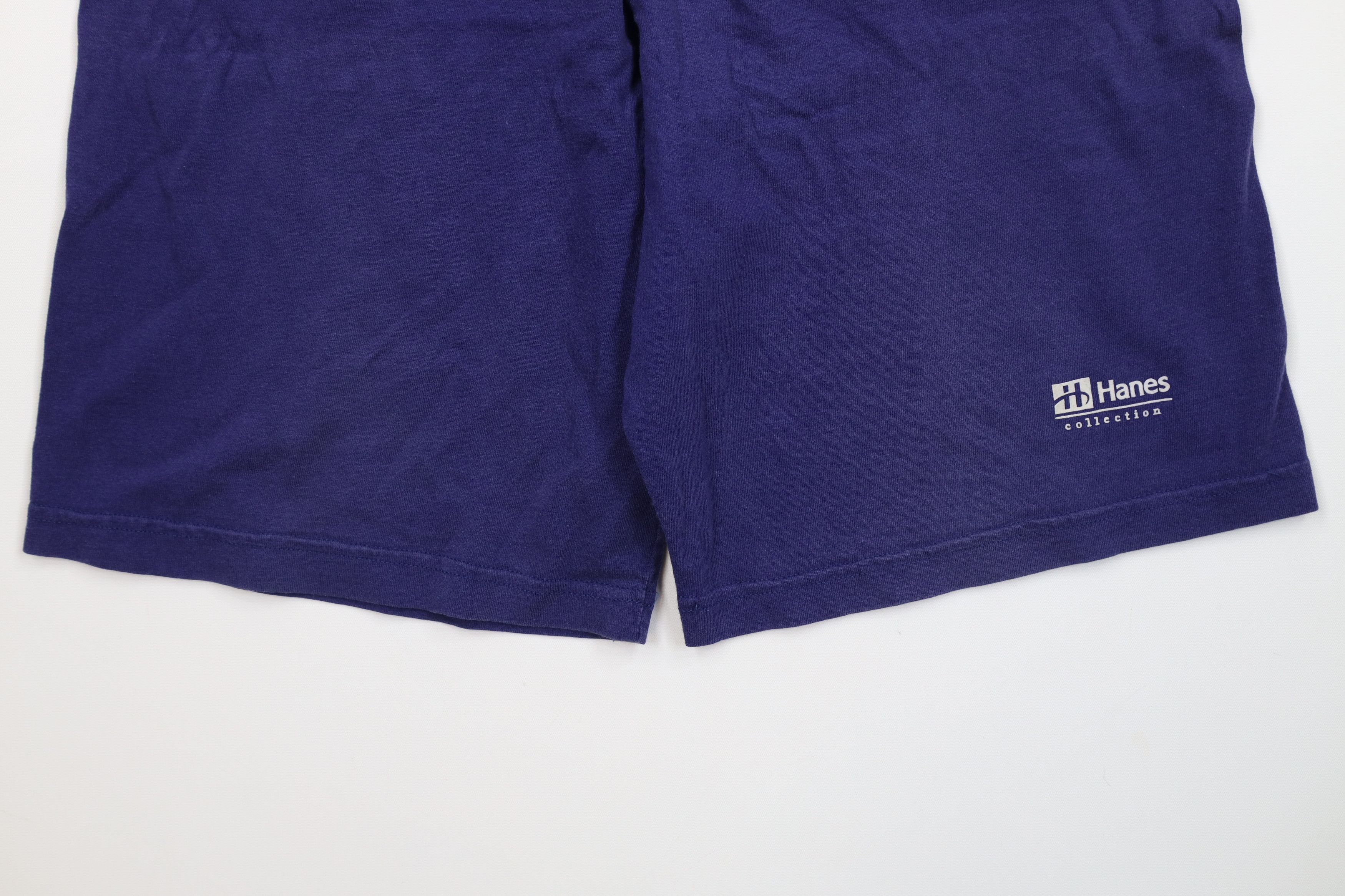 Vintage Vintage 90s Streetwear Above Knee Dad Shorts Blue Cotton Size US 34 / EU 50 - 4 Thumbnail
