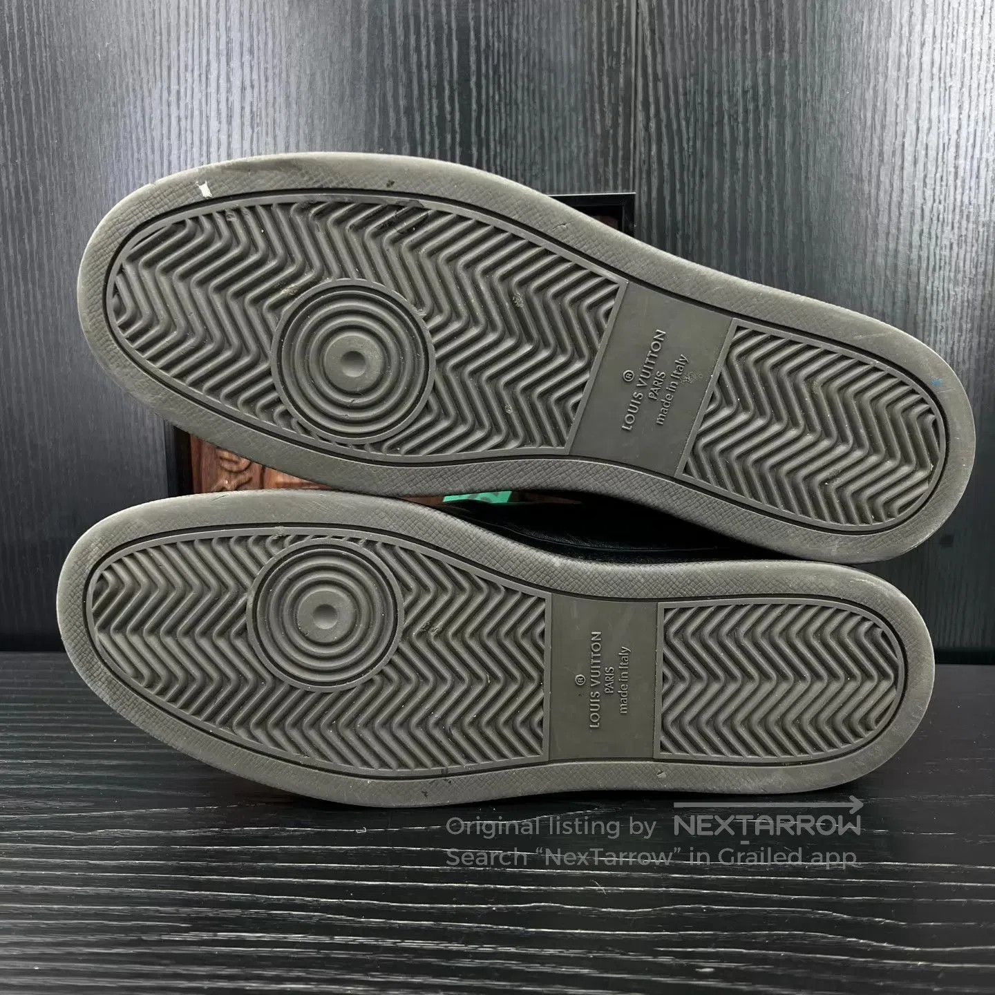 Louis Vuitton Black Leather Low-Top Sneakers Size 9. Size US 9 / EU 42 - 6 Thumbnail