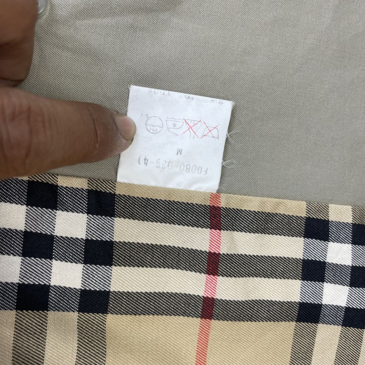 Burberry × Vintage 💥Authentic Burberrys 90s Trench Nova Check Coat Jacket Size S / US 4 / IT 40 - 10 Thumbnail