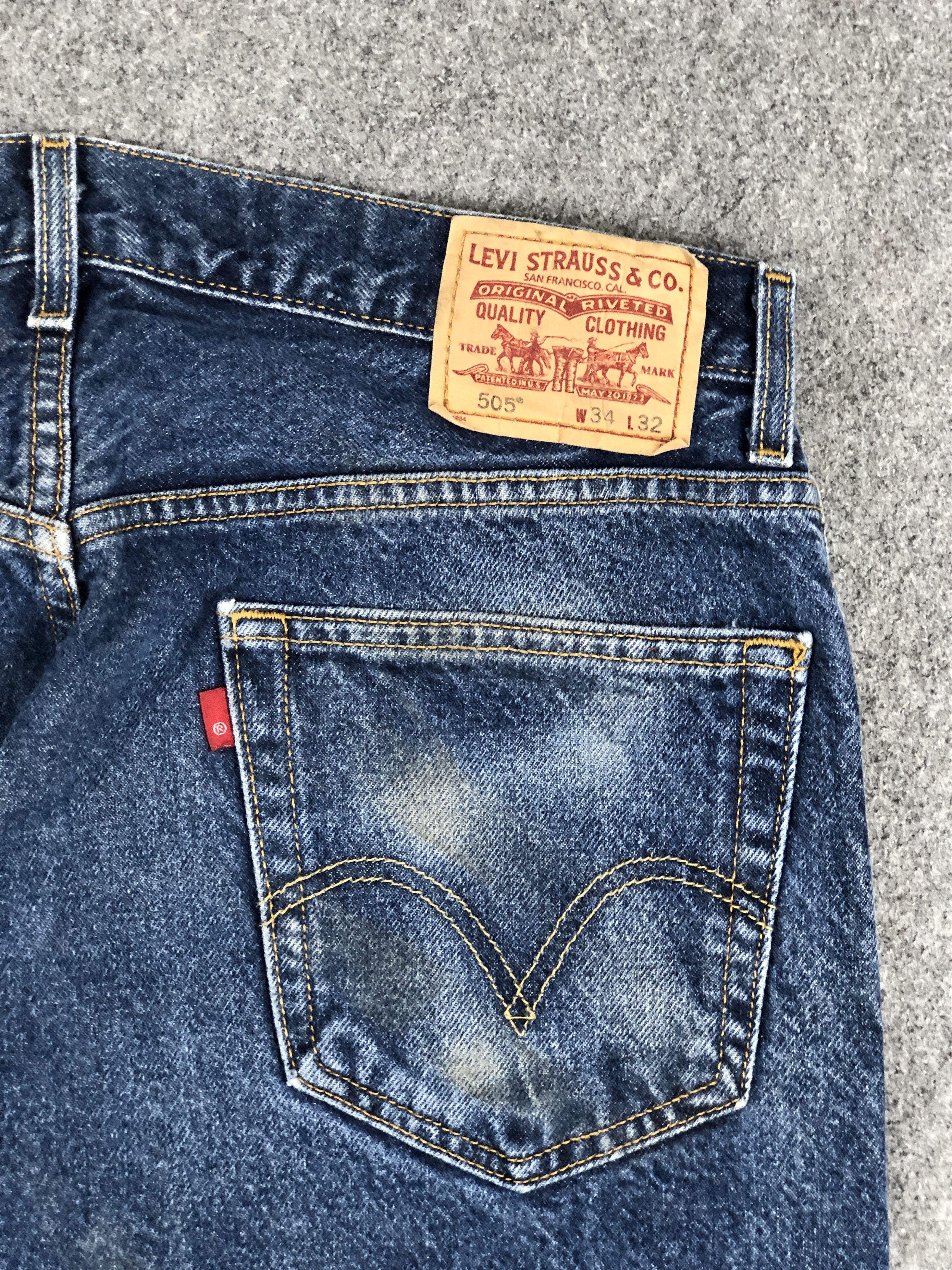 Levi's Vintage Levis 505 Faded Blue Jeans DP2240 Size US 34 / EU 50 - 16 Thumbnail