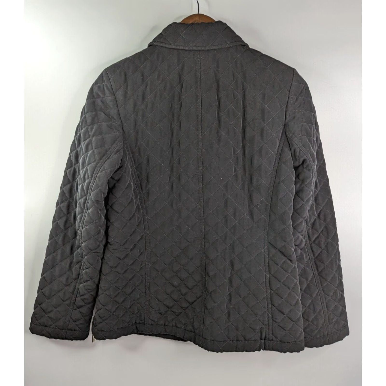 Vintage GIACCA Jacket Women Quilted Black Full Zip Button Lightweight Mid-Length XS Size Black 2010-2019 Vintage No Room Regular Giacca Size XS / US 0-2 / IT 36-38 - 7 Thumbnail