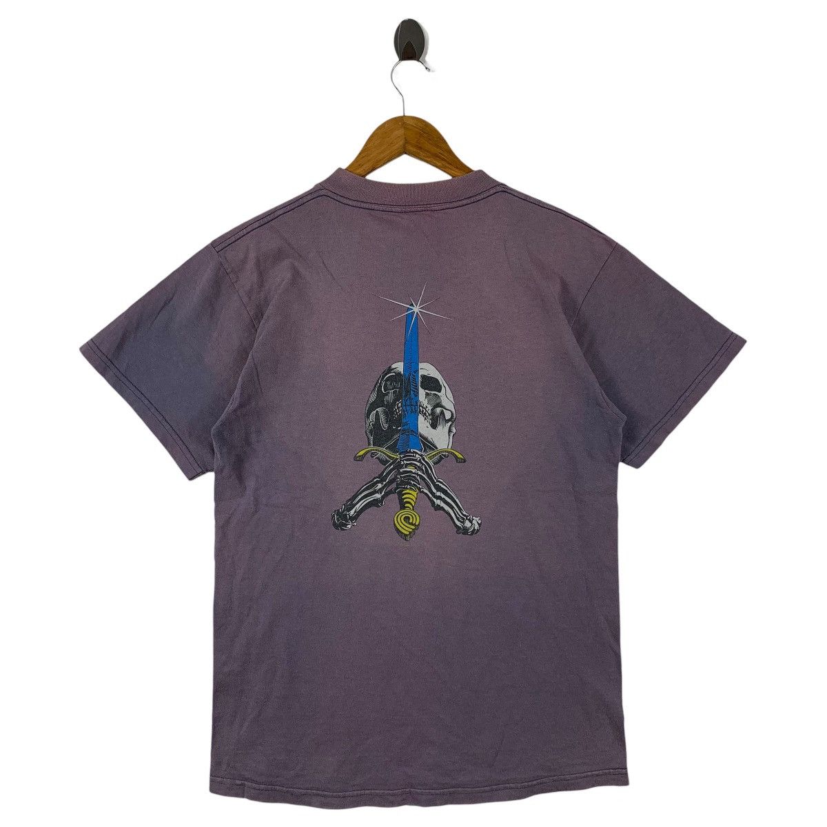 Powell Peralta Vintage 90s POWELL PERALTA Skull swords bones skate tee Size US M / EU 48-50 / 2 - 1 Thumbnail