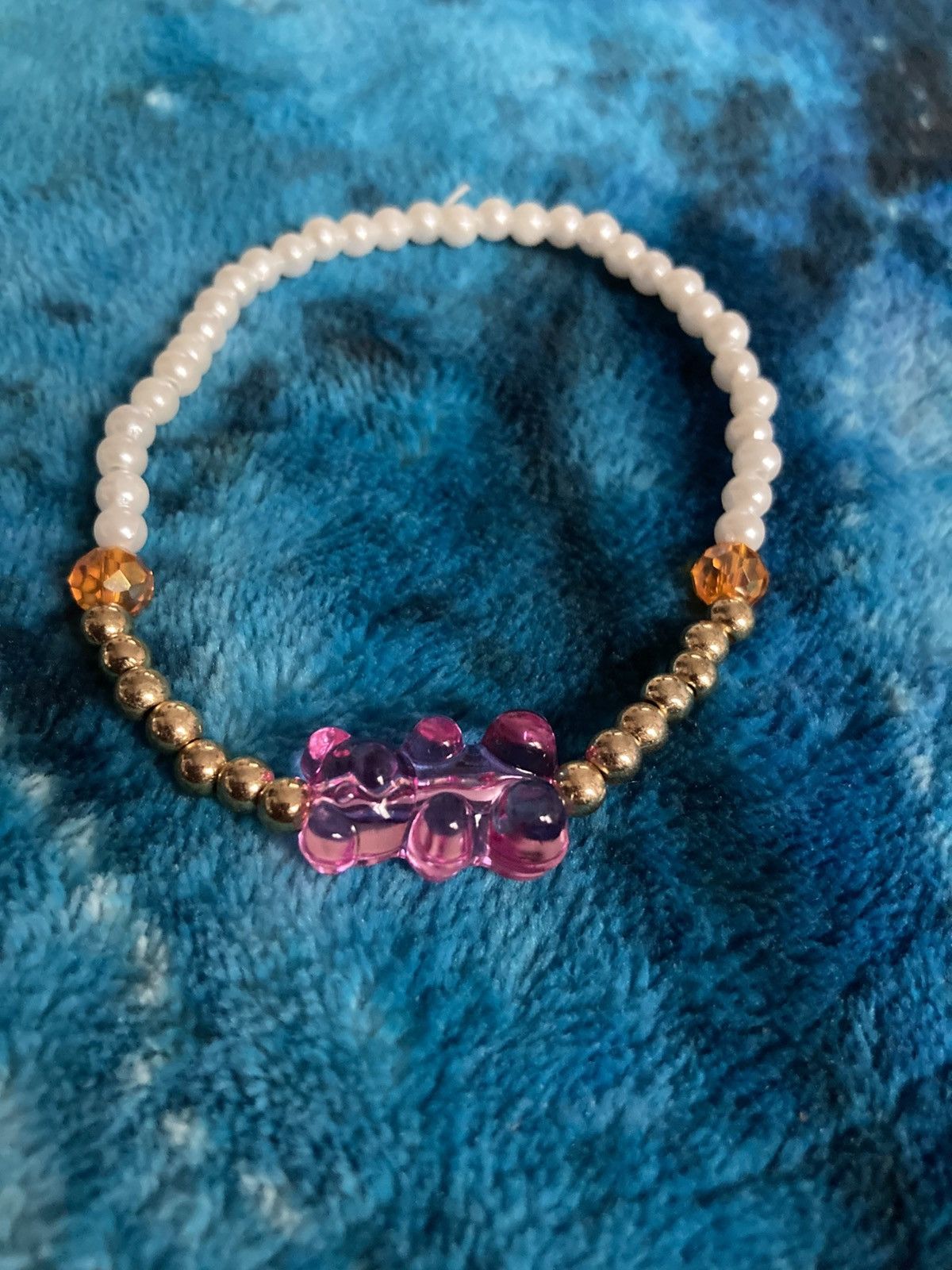 Other Pink gummy bear and faux pearl bracelet Size ONE SIZE - 2 Thumbnail
