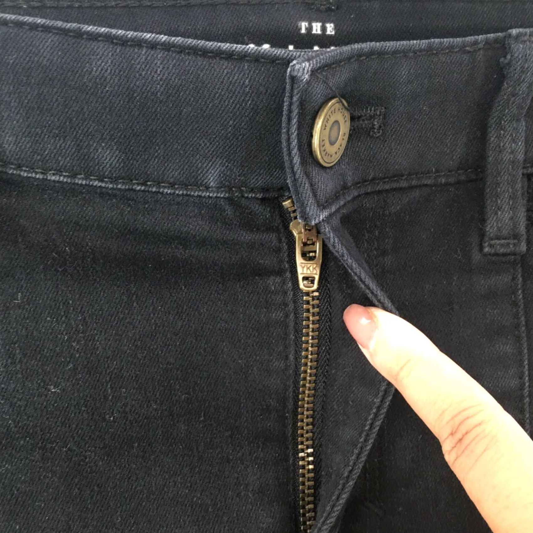 Vintage The Skinny Ankle Jeans Jeggings Black Studded Womens Mid Rise Button Zip Fly 4 Size 27" / US 4 / IT 40 - 4 Thumbnail