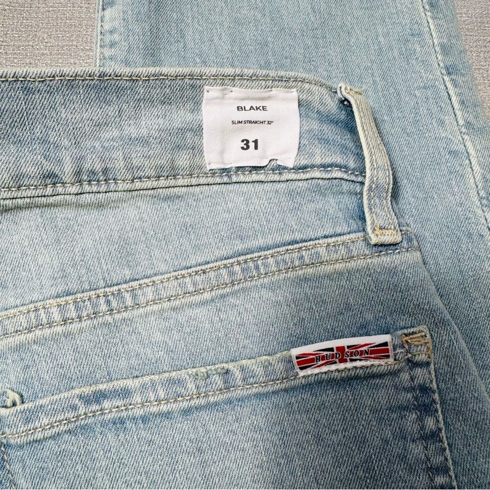 Hudson NWT New Hudson Jeans Blake Slim Straight Stonewash Revolver Size US 31 - 8 Thumbnail