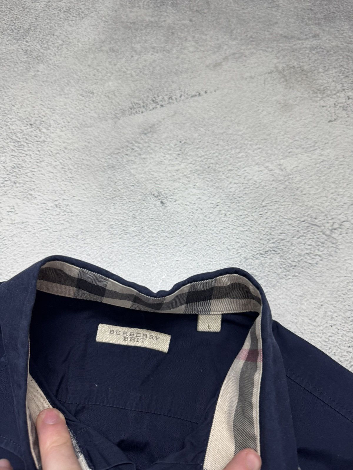 Burberry Vintage Y2k Luxury Burberry Brit Button-Up Shirt Size US L / EU 52-54 / 3 - 8 Thumbnail