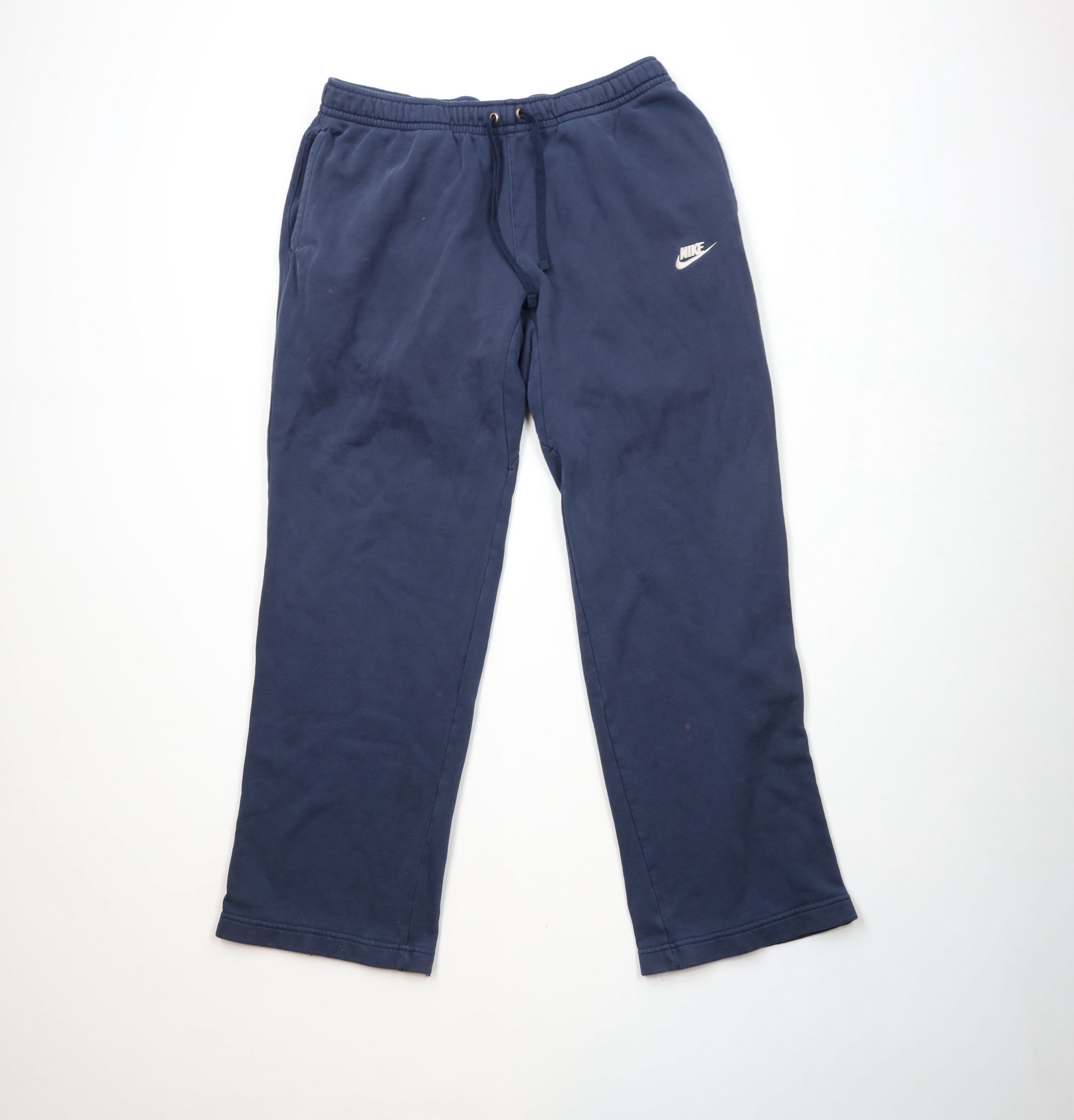 Nike × Vintage Vintage Nike Scott Mini Swoosh Wide Leg Sweatpants Blue Size US 38 / EU 54 - 1 Thumbnail