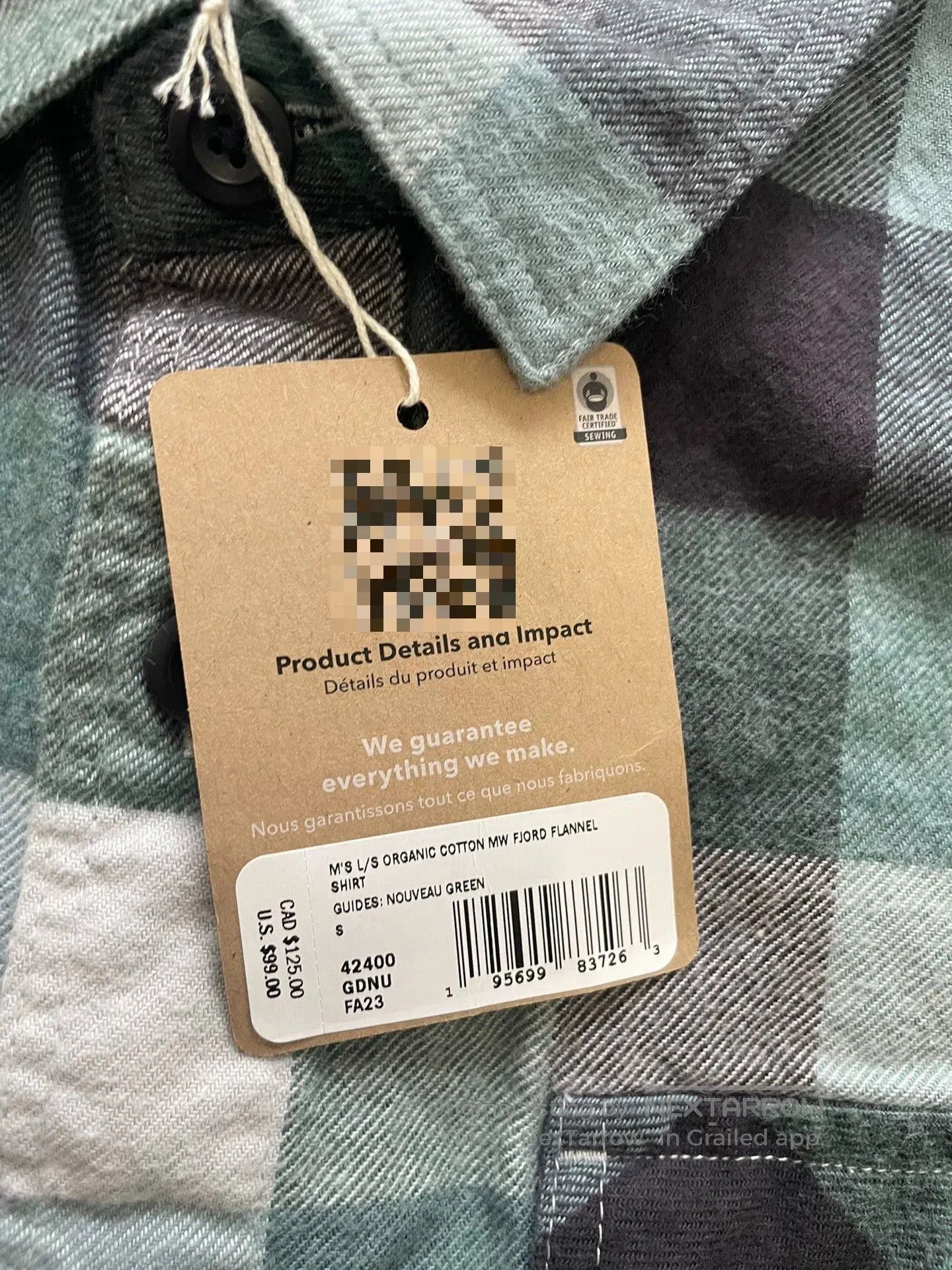 Patagonia Patagonia Men's Middle Weight Fjord Flannel. Size US M / EU 48-50 / 2 - 4 Thumbnail