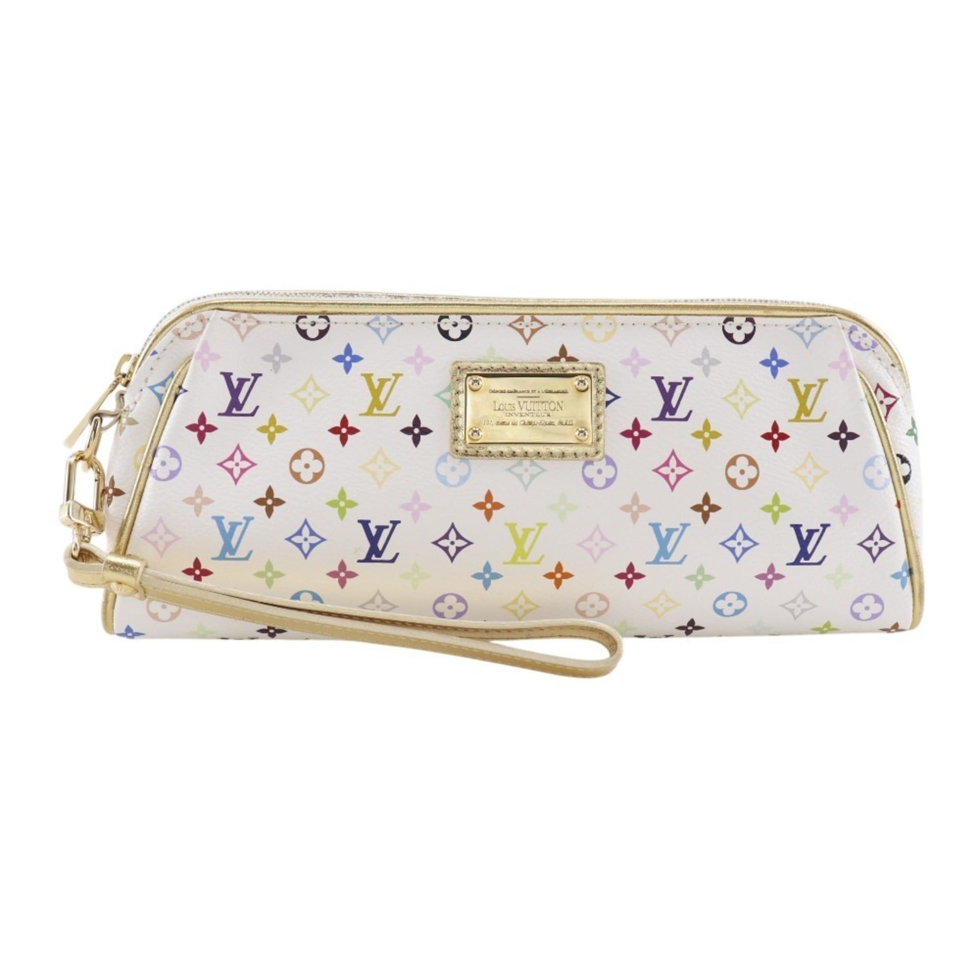 Louis Vuitton Louis Vuitton Kate Clutch Bag Accessory Pouch M55212 Monogram Multicolor Blanc 2008 White CT1088 Women's Size ONE SIZE - 1 Thumbnail
