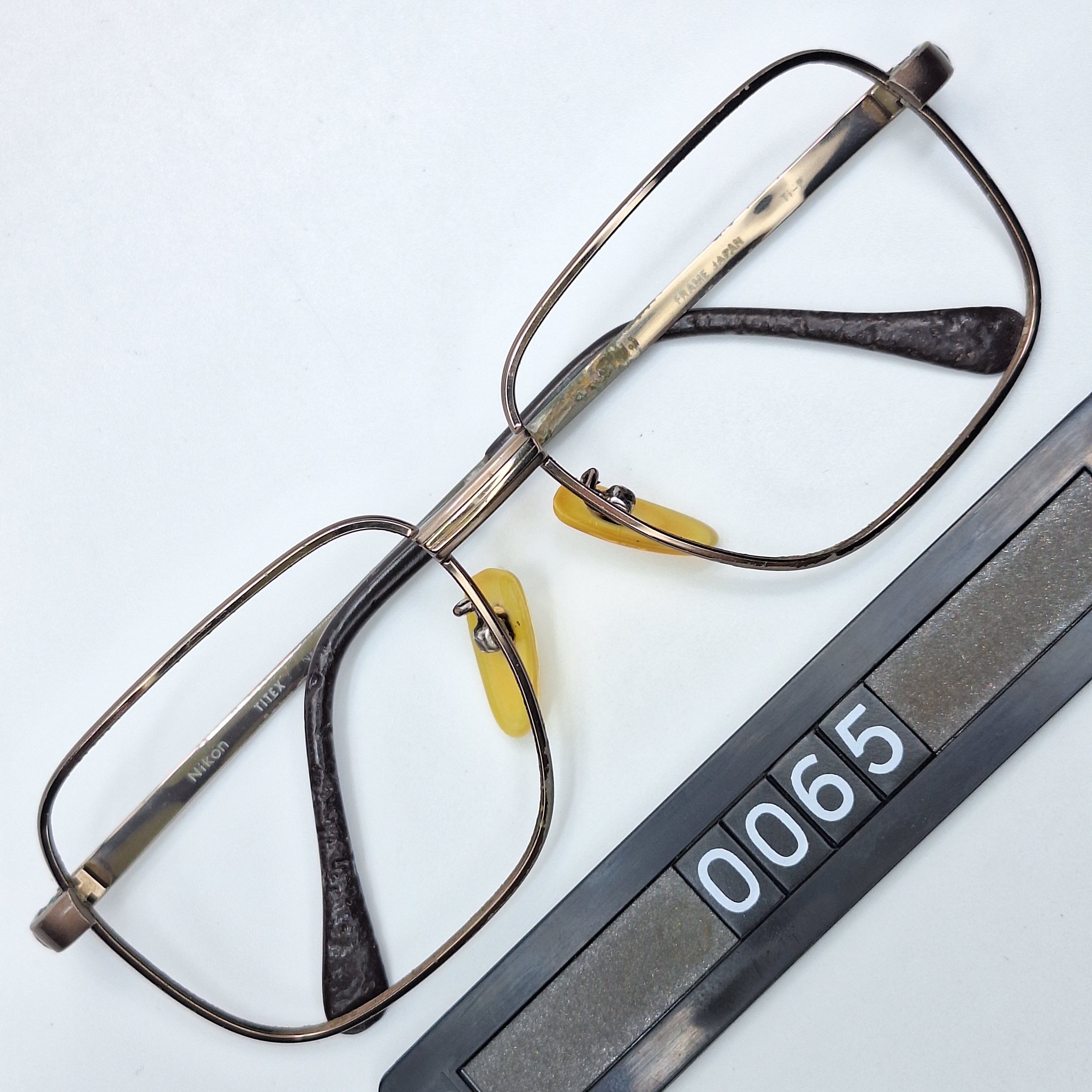 Nikon NIKON TITEX NK69 Ti-P Titanium Double Bridge Eyeglasses Size ONE SIZE - 1 Thumbnail