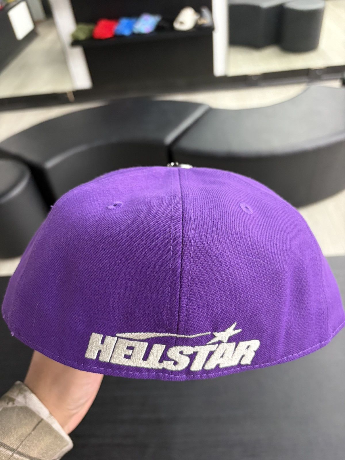 HELLSTAR HellStar OG Logo Fitted 59Fifty Hat Purple Size 7 3/8 Size ONE SIZE - 3 Thumbnail