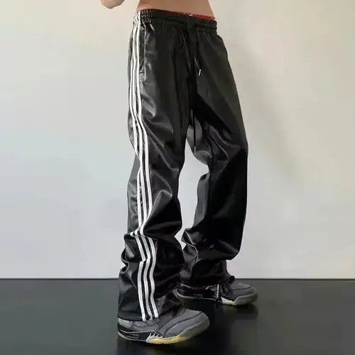 Jean Y2k Retro straight Leather Pants Size US 30 / EU 46 - 3 Thumbnail