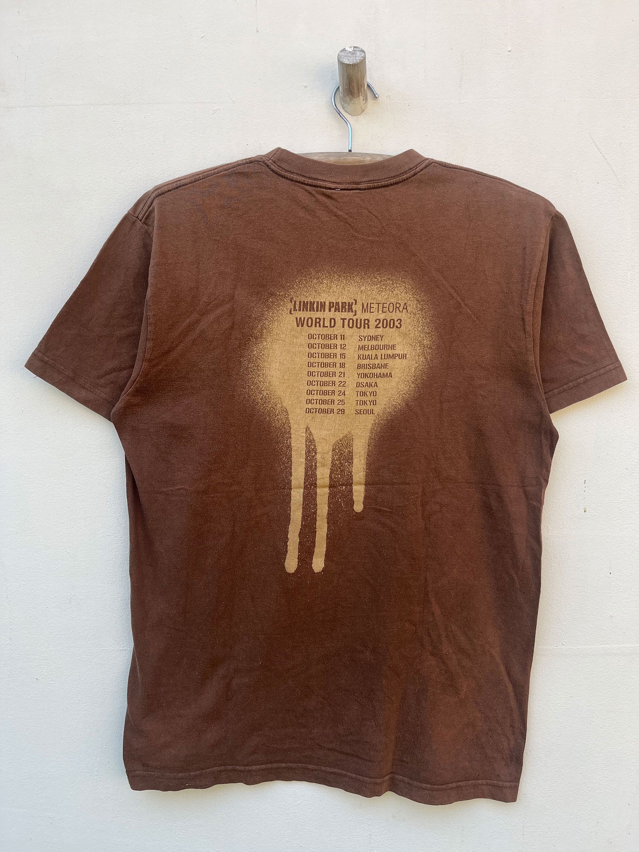 Band Tees Sun Faded Vintage 2003 Linkin Park Band Meteora Promo Size US L / EU 52-54 / 3 - 5 Thumbnail