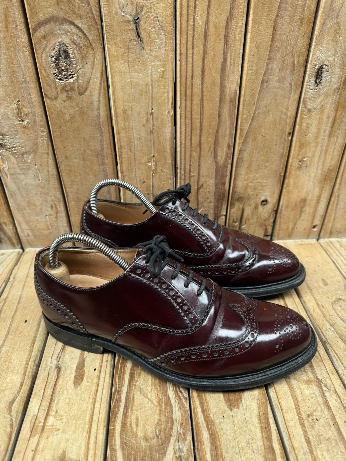 Church's Church’s ‘WAREHAM’ brown wingtip brogue Mens shoes US 8 F Size US 8 / EU 41 - 2 Thumbnail