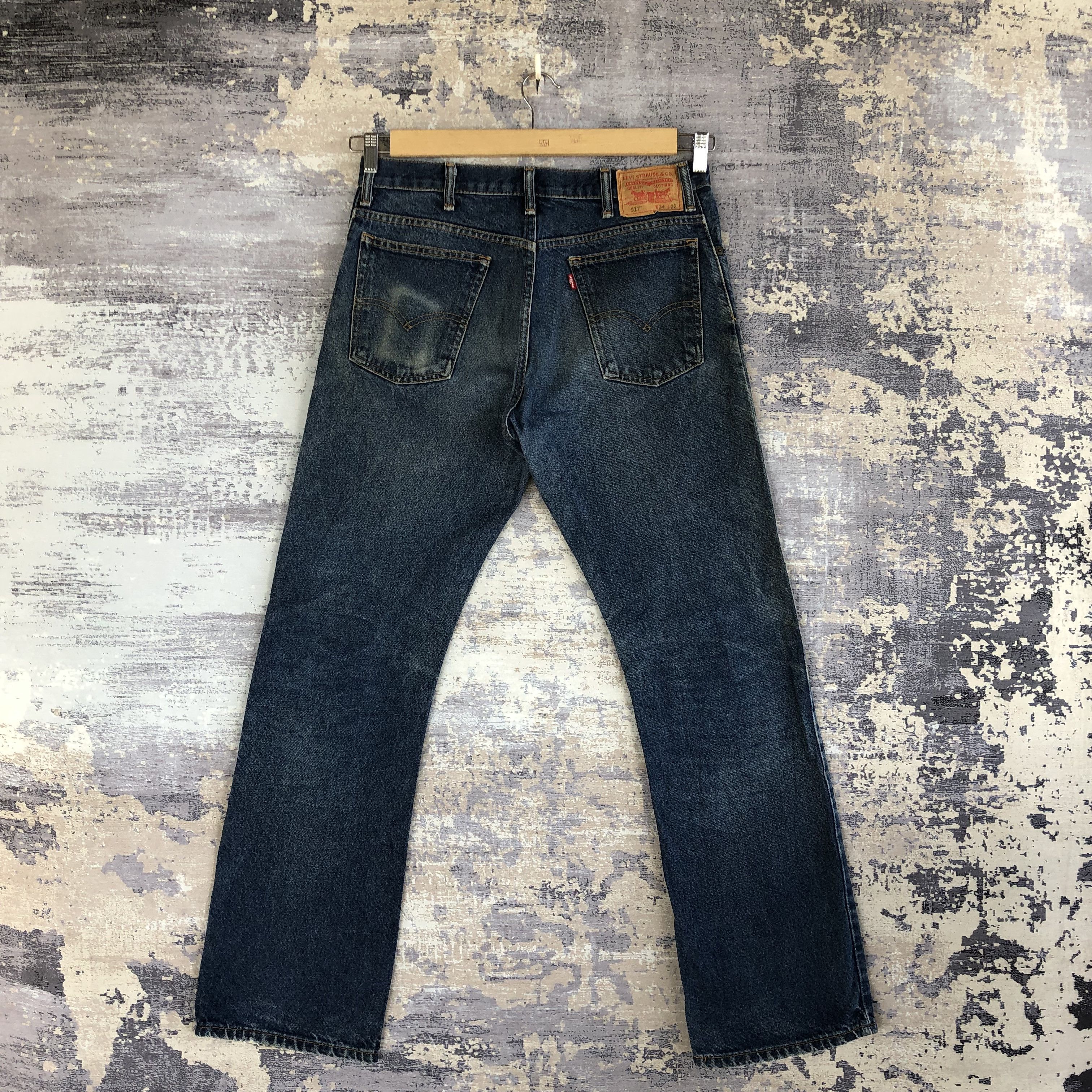 If Six Was Nine Vintage Levis 517 Distressed Jeans Levis Flare Bootcut Denim Size US 32 / EU 48 - 2 Thumbnail