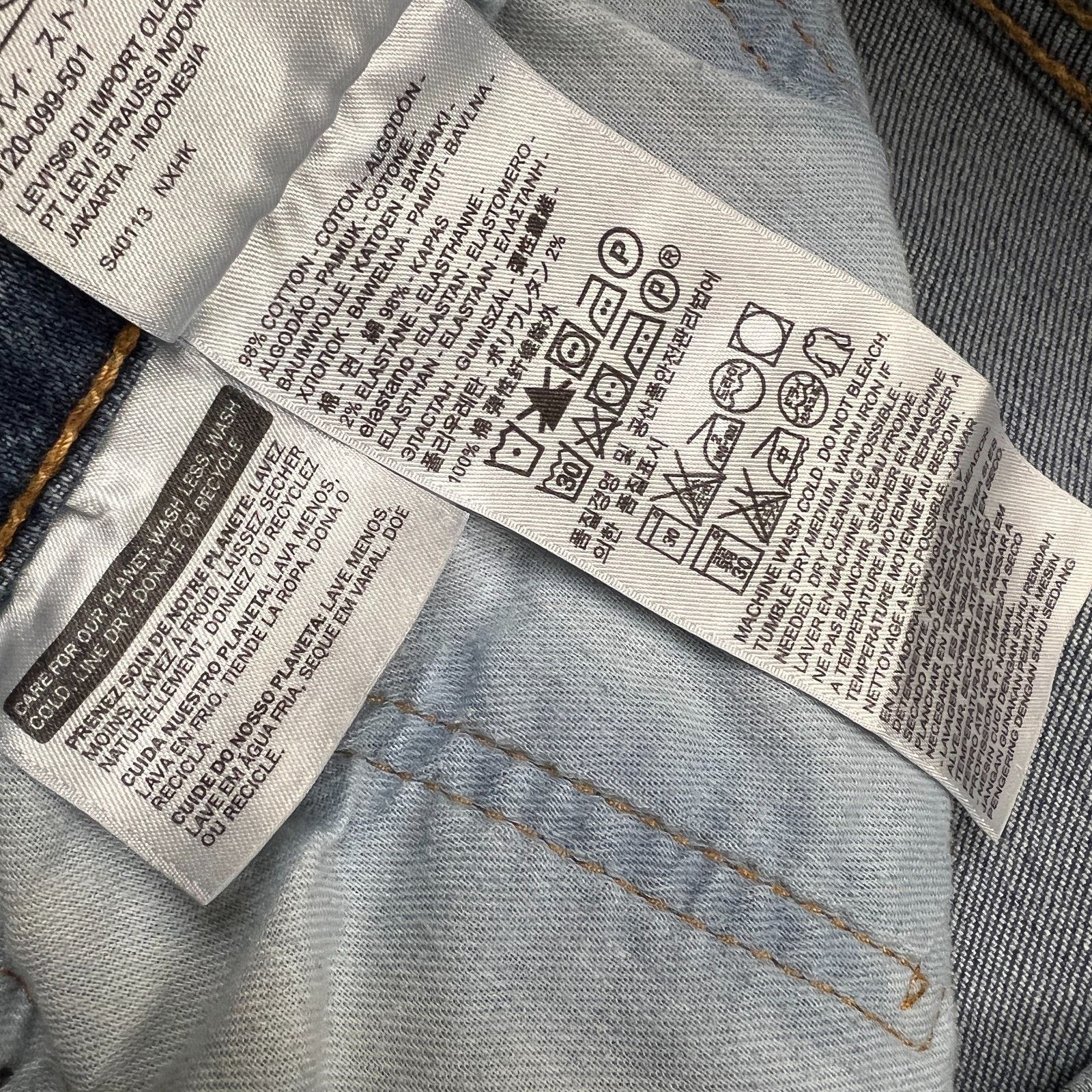 Levi's Levi's 541 Jeans 34x30 Athletic Taper Stretch Faded Denim Size US 34 / EU 50 - 10 Thumbnail