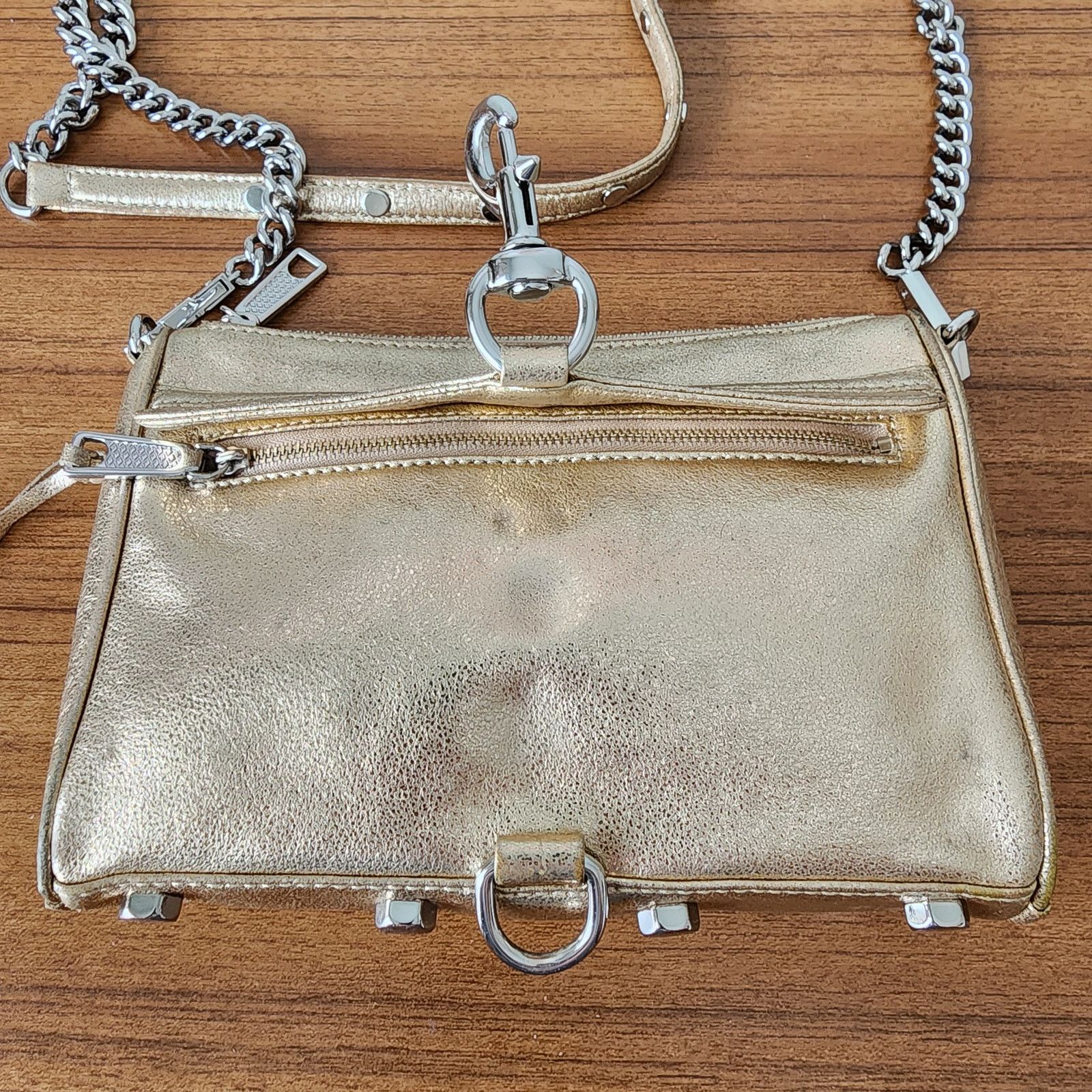 Rebecca Minkoff Rebecca Minkoff Mini M.A.C. Metallic Gold Crossbody Bag Size ONE SIZE - 11 Thumbnail