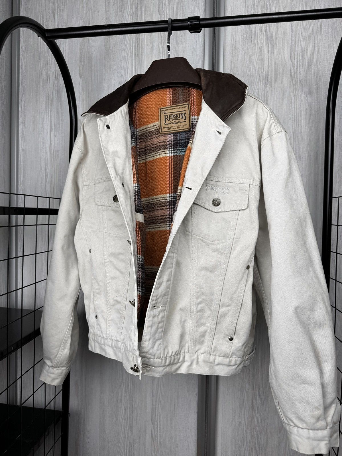 Other Redskins vintage 00s y2k Trucker Bomber leather collar jackt Size US M / EU 48-50 / 2 - 13 Thumbnail