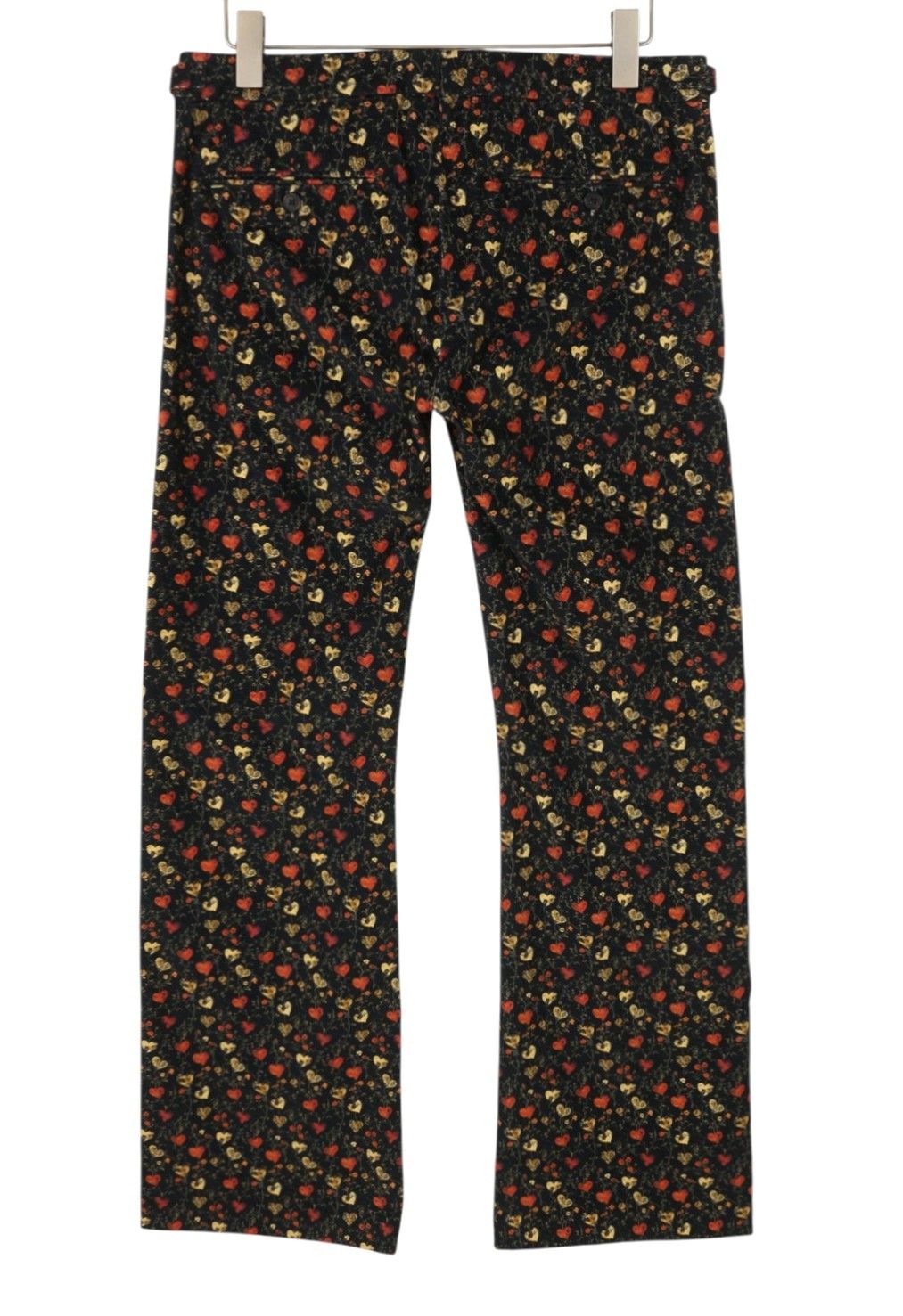R13 BOY FLARE TUXEDO 29 Hearts Black PS26 Trousers 88917 Size 29" - 4 Thumbnail