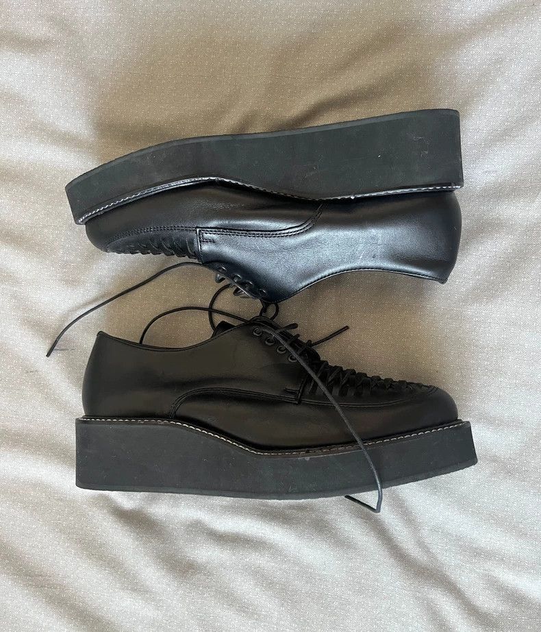 Yohji Yamamoto Yohji Yamamoto Black Woven Platform Shoes-2506 Size US 6 / IT 36 - 3 Thumbnail