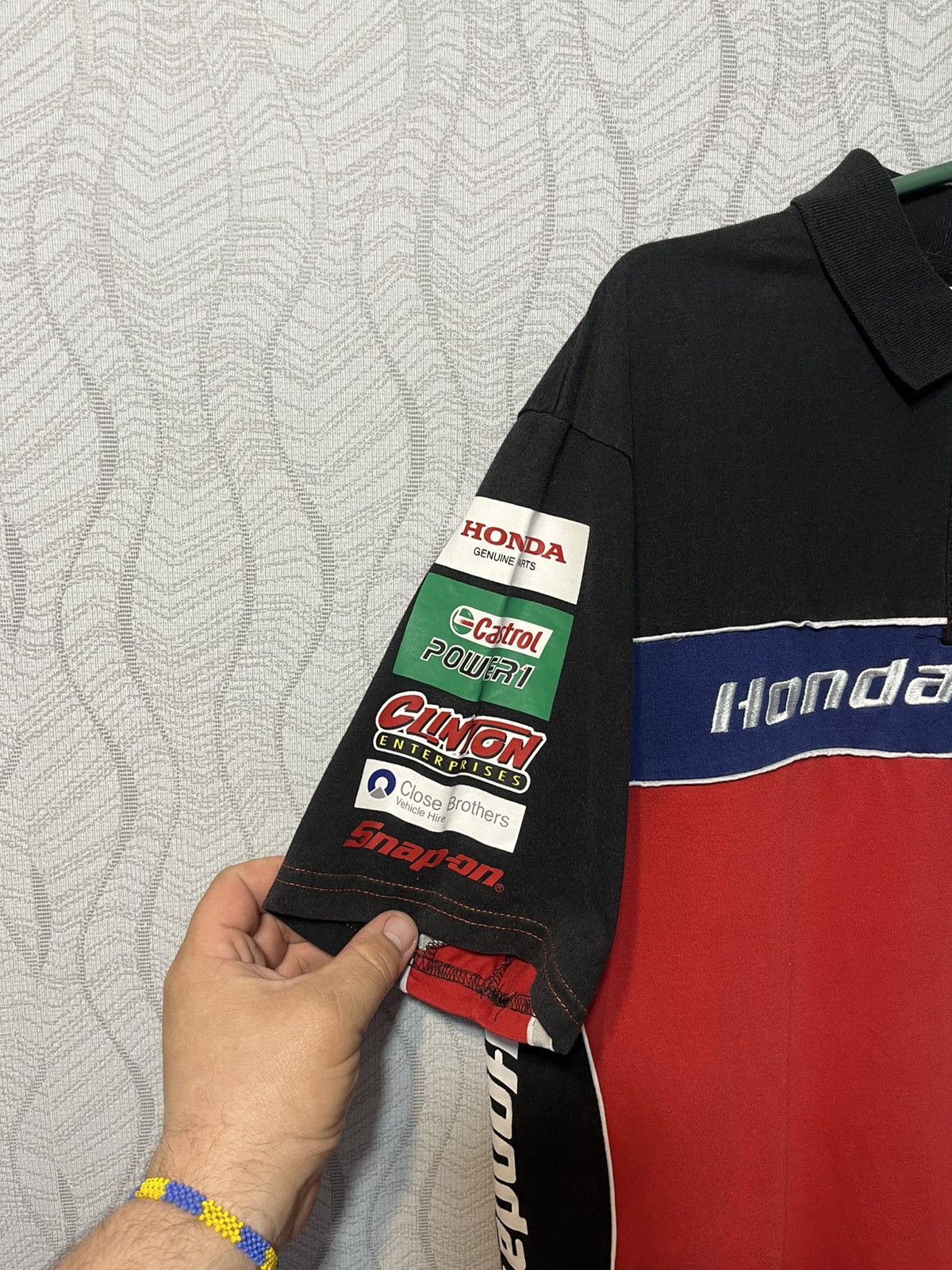 Honda × Vintage Vintage Honda Racing Motorcycles Sport Team Polo Shirt Size US M / EU 48-50 / 2 - 3 Thumbnail