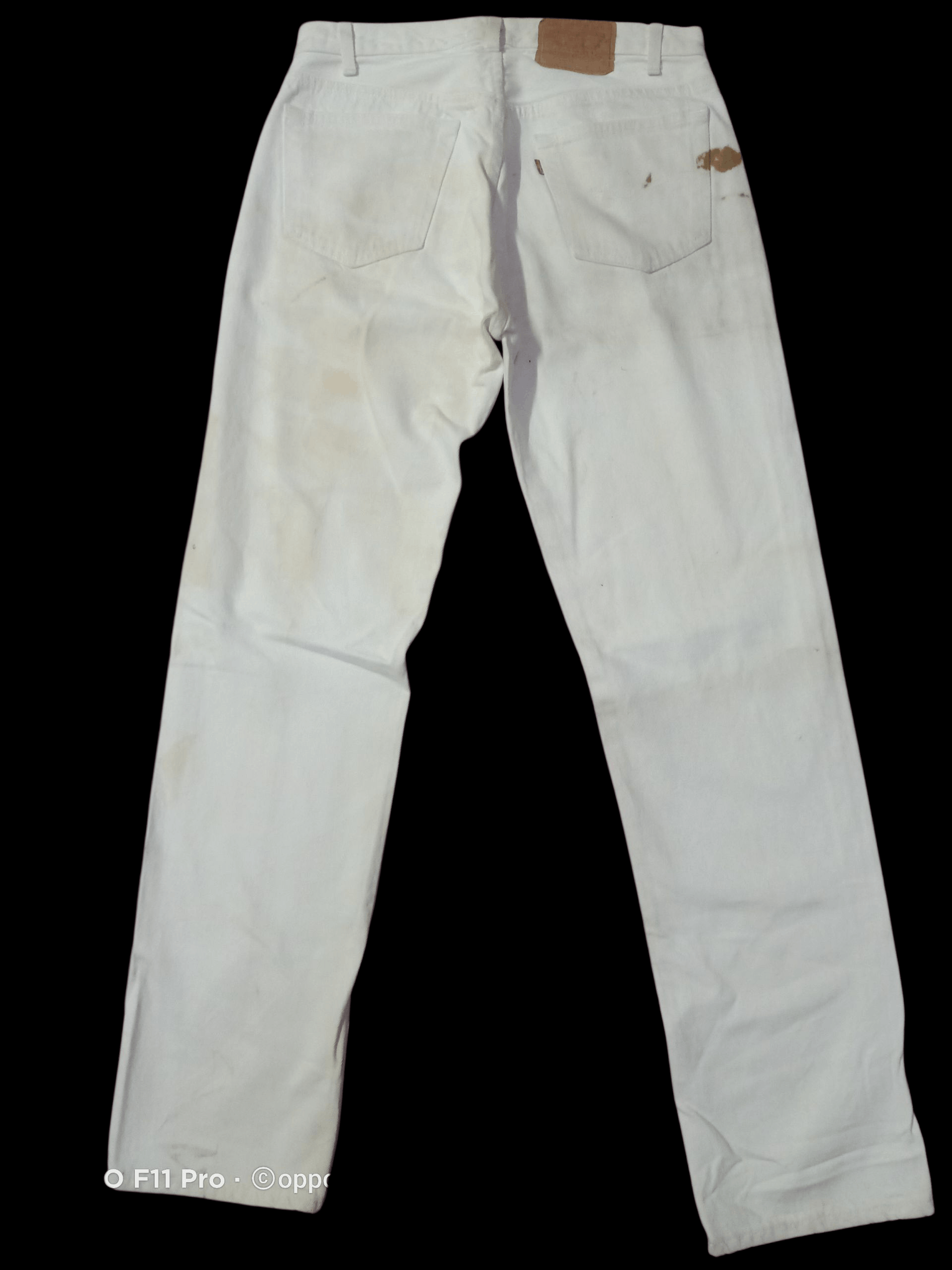 Levi's Vintage Clothing 💥Vintage Levi's 501 White Denim 80s 32x33 💥 Size US 32 / EU 48 - 3 Thumbnail
