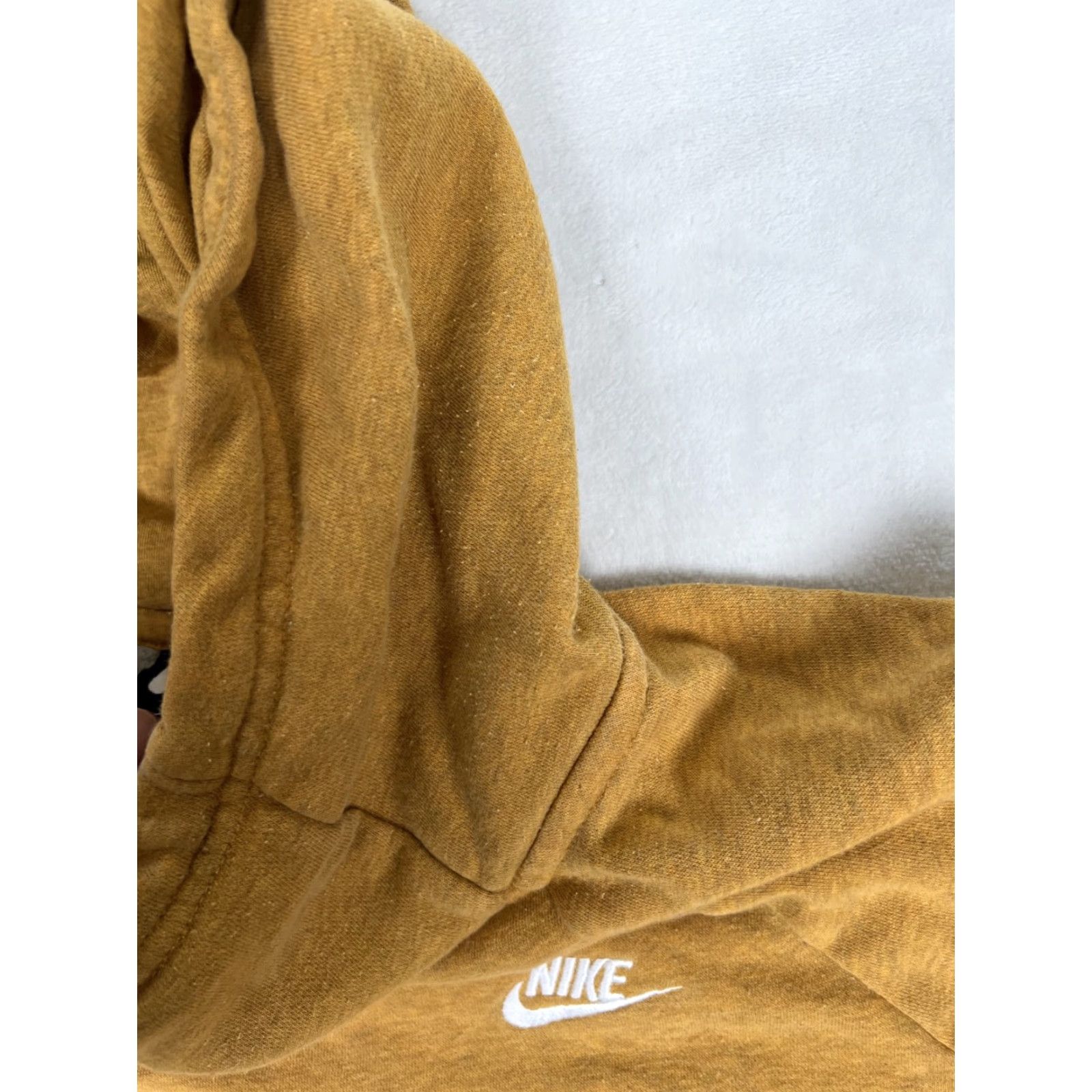 Nike Nike Cowl Hoodie Women's Medium Yellow Pullover Sweatshirt Swoosh Logo Athletic Size M / US 6-8 / IT 42-44 - 5 Thumbnail