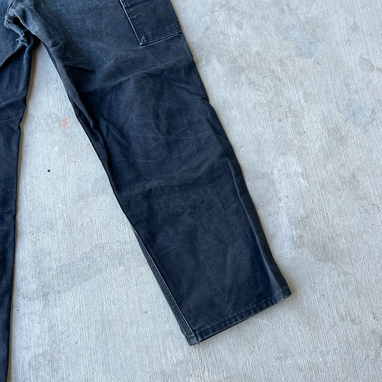 Carhartt × Vintage Carhartt faded black double knee work wear carpenter pants Size US 31 - 9 Thumbnail
