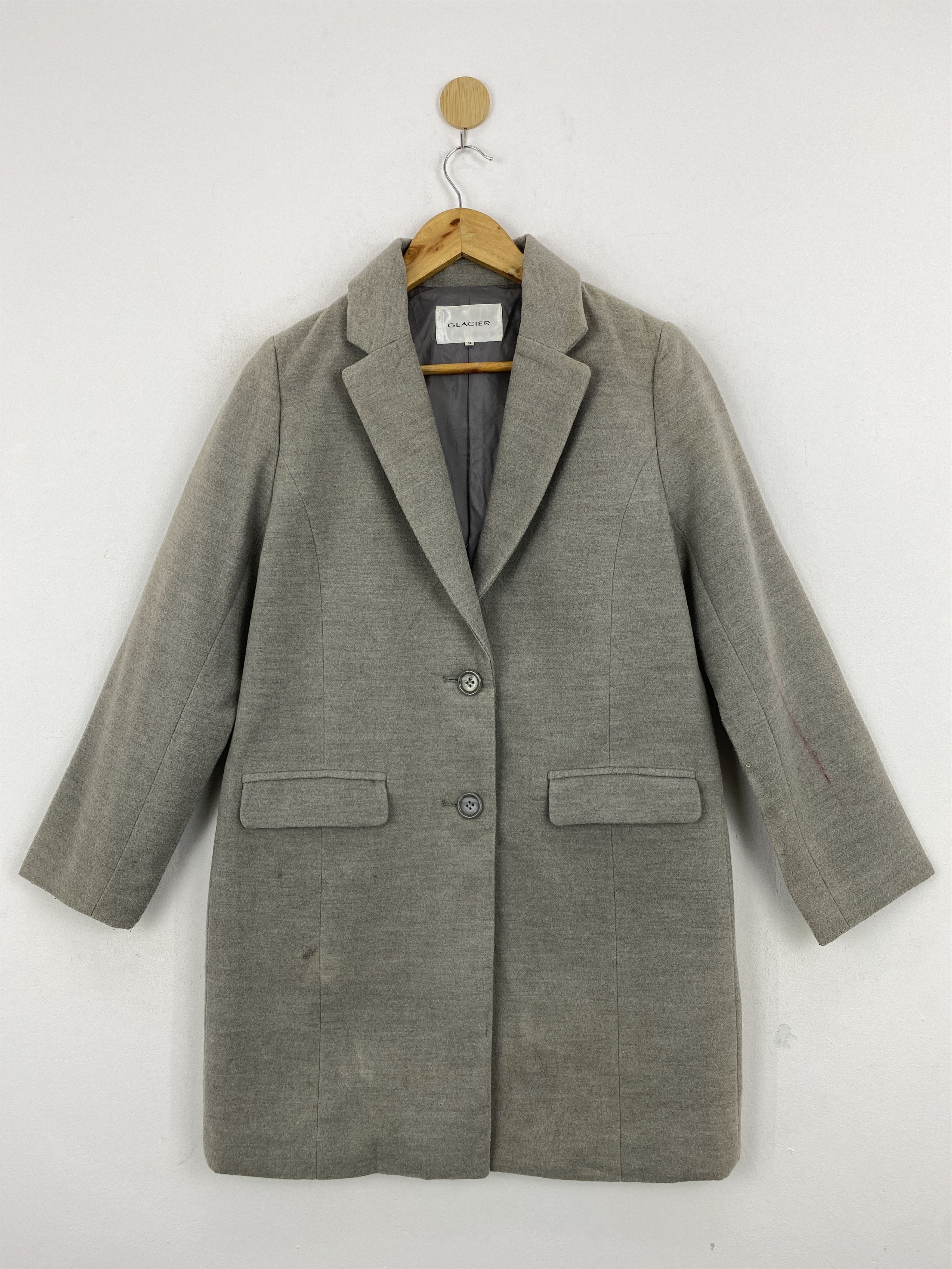 Japanese Brand Vtg Japanese Brand Glacier Button Up Gray Coat Jacket JA0068 Size US M / EU 48-50 / 2 - 1 Thumbnail