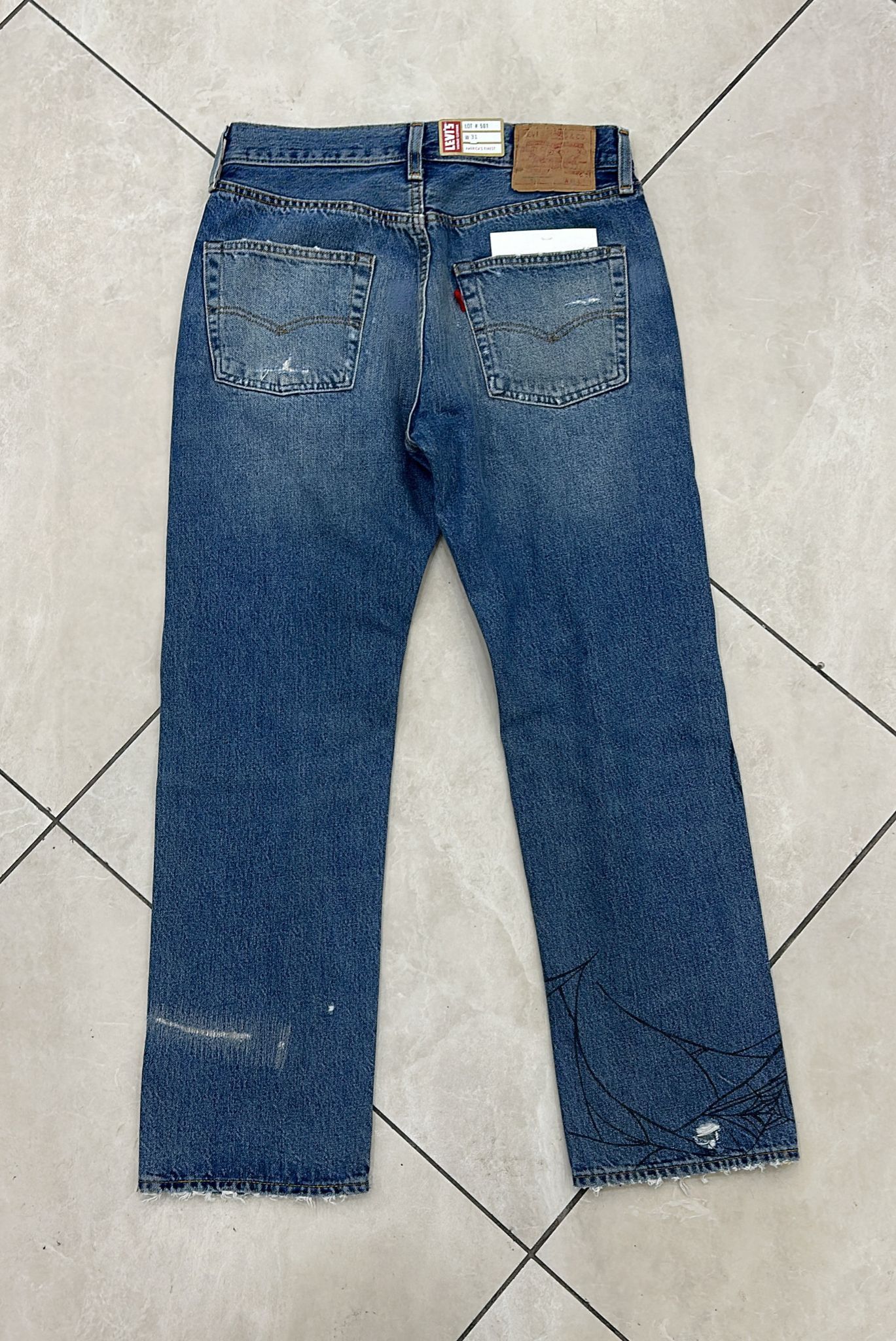 Levi's Vintage Clothing LVC Levi's Vintage Clothing 1984 501XX Tangled Web Jeans Size US 31 - 3 Thumbnail