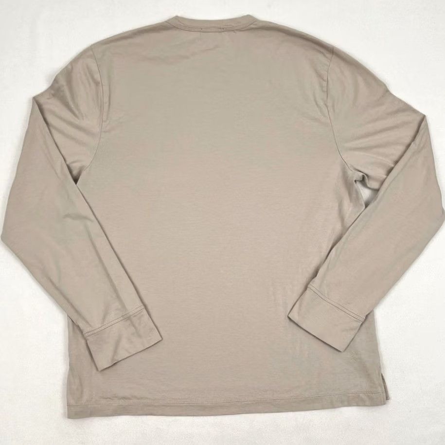 James Perse James Perse Men XL Beige Long Sleeve Pocket Cotton Crew Casual Made in Japan T-Shirt Regular Fit Wood Logo Dec 2020s Vintage No Size US XL / EU 56 / 4 - 7 Thumbnail