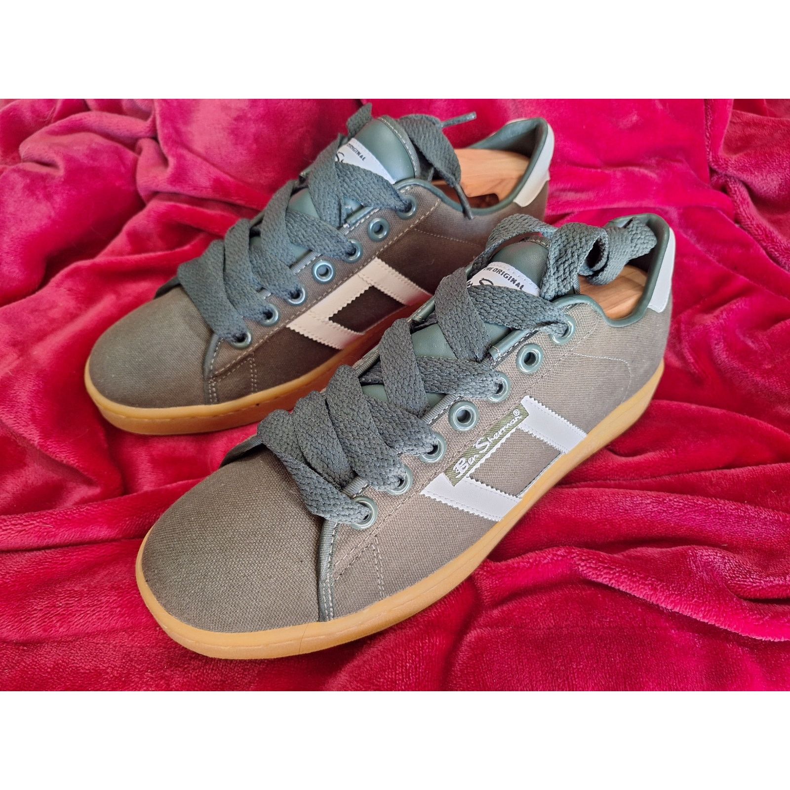 Ben Sherman Ben Sherman Compton Canvas Mens 9 NWOT Forest  display picture 1