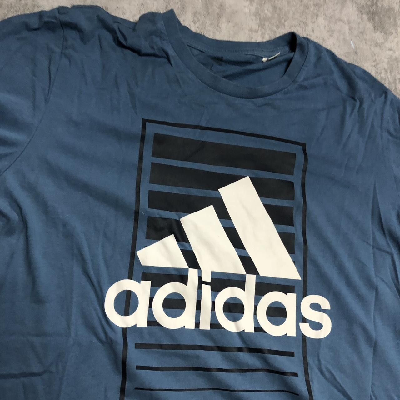 Adidas Navy blue Adidas t-shirt #sportswear Size US L / EU 52-54 / 3 - 2 Thumbnail