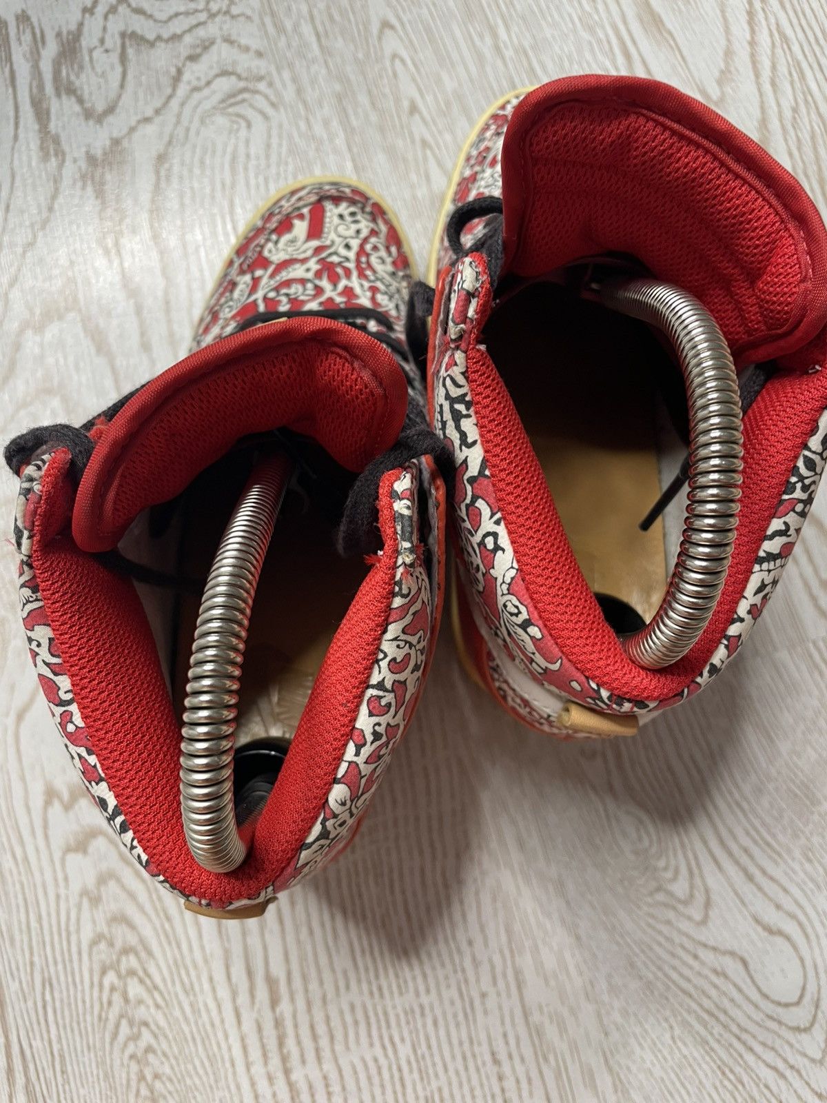 Vintage Nike Dunk Sky Hi Shoes Liberty of London Red Womens size 6 Size US 6 / IT 36 - 8 Thumbnail