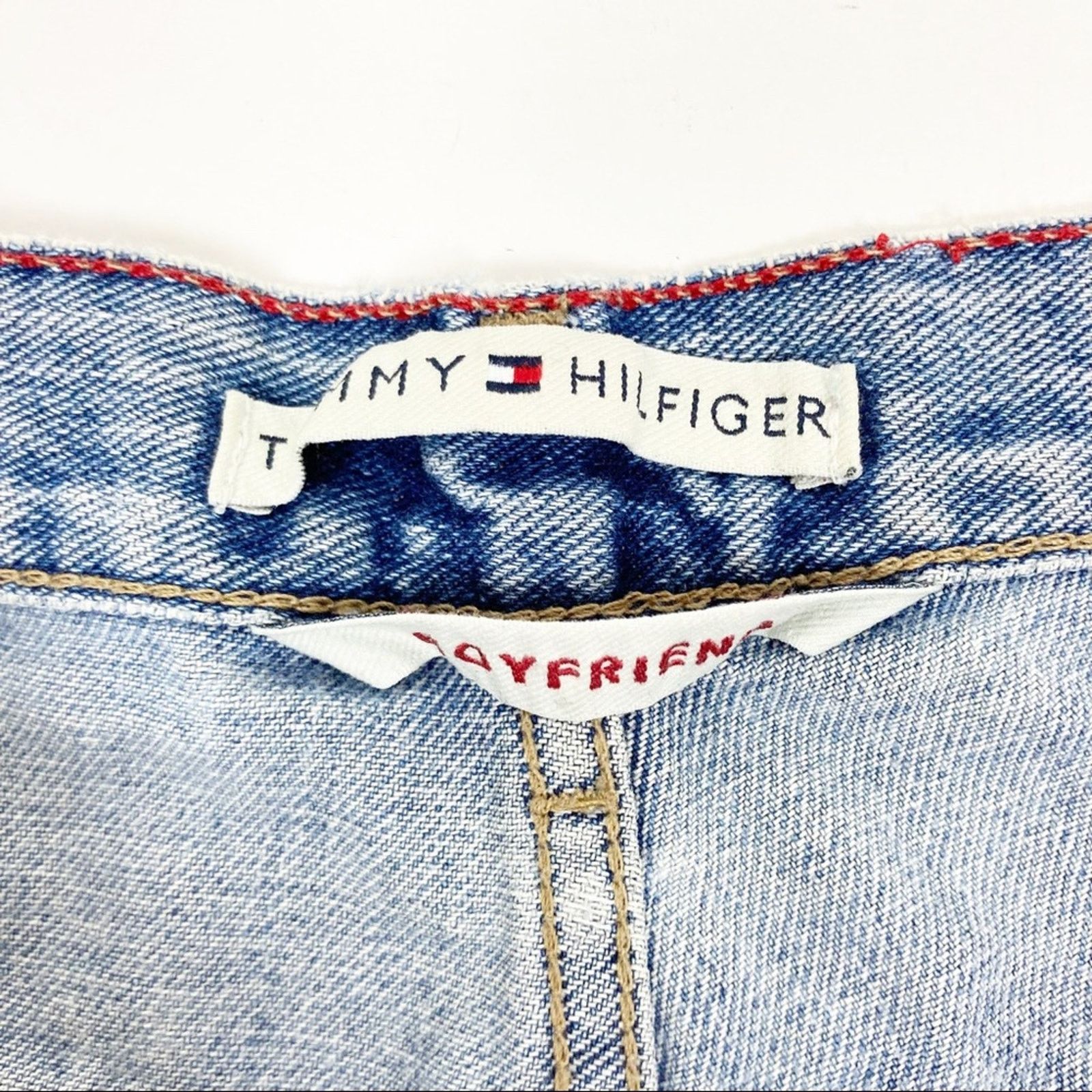 Tommy Hilfiger Vintage Tommy Hilfiger Cut Off Distressed Jean Shorts Sz 29 Size 29" - 4 Thumbnail