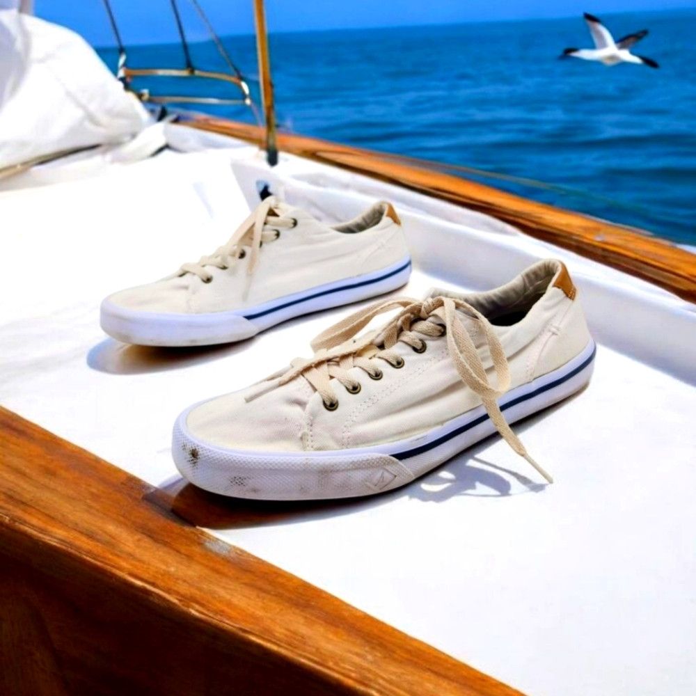 Sperry Sperry Striper II LTT sz 8 Canvas Sneakers STS21249 Size US 8 / EU 41 - 1 Thumbnail