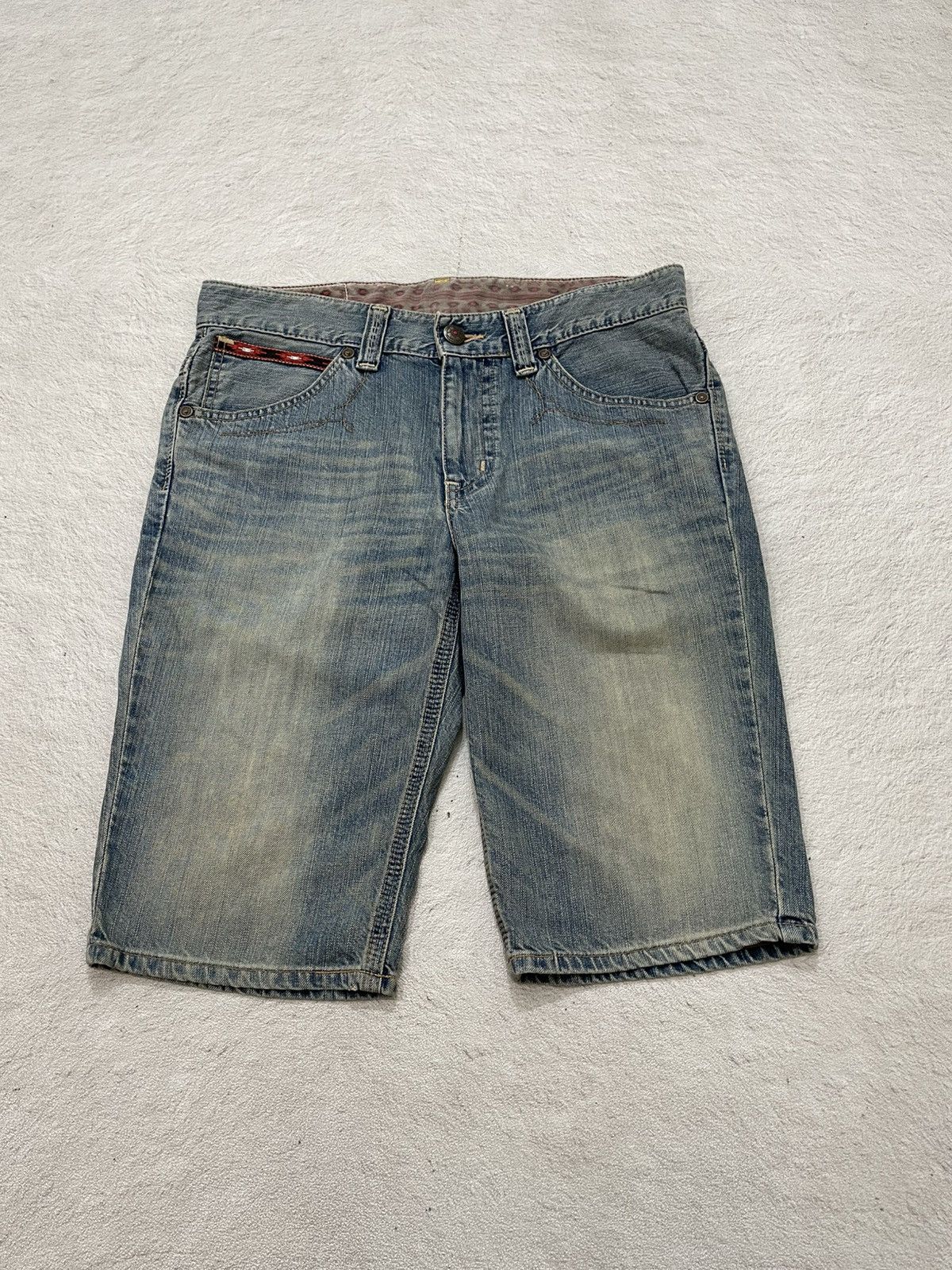 Japanese Brand 2000s Edwin Jorts Blue Jeans Mudwash Mudwash Denim Y2K LGB Size US 34 / EU 50 - 1 Thumbnail