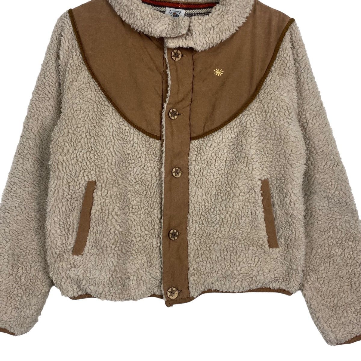 Hoodlamb × Japanese Brand Go Hemp fleece button down jacket Size US XS / EU 42 / 0 - 4 Thumbnail