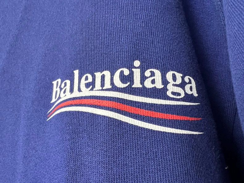 Balenciaga Balenciaga Blue classic sea wave logo sweater Size US S / EU 44-46 / 1 - 3 Thumbnail