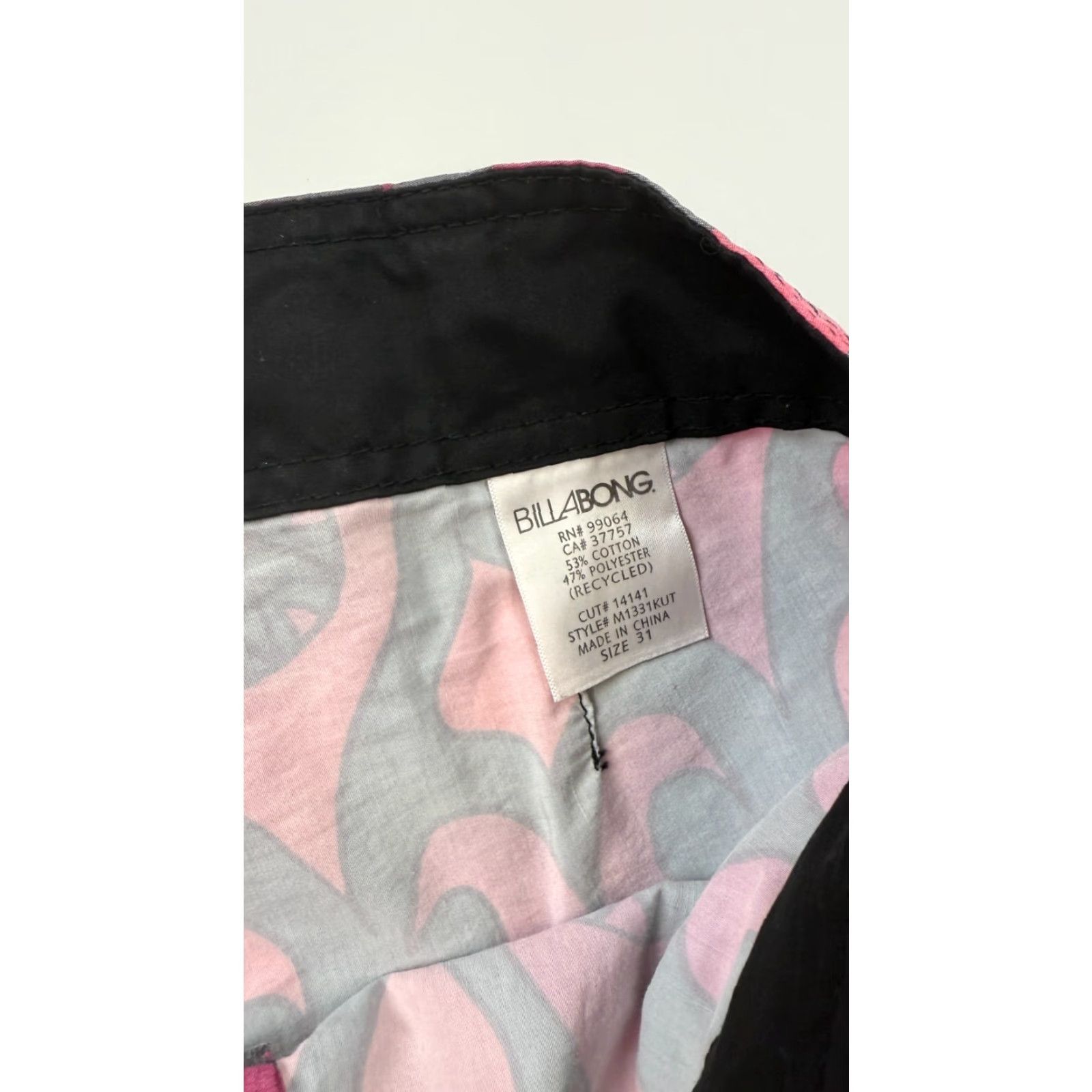 Billabong Billabong Mens 31 Swim Trunks Multi Geometric Drawstring Beach Water Polo Size US 31 - 4 Thumbnail