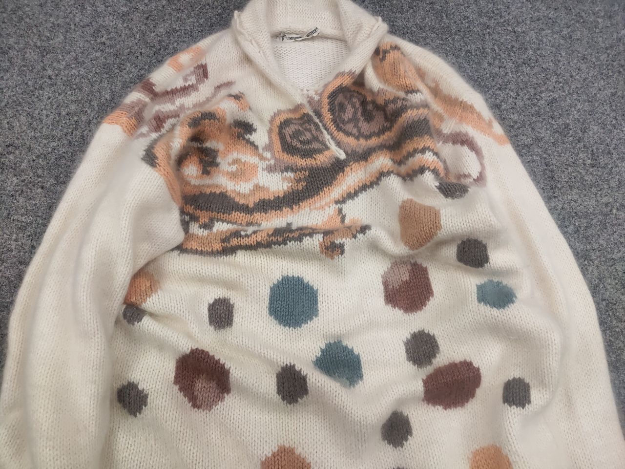 Vintage Umberto Ginocchietti 80's longline knit angora blend sweater Size M / US 6-8 / IT 42-44 - 10 Thumbnail