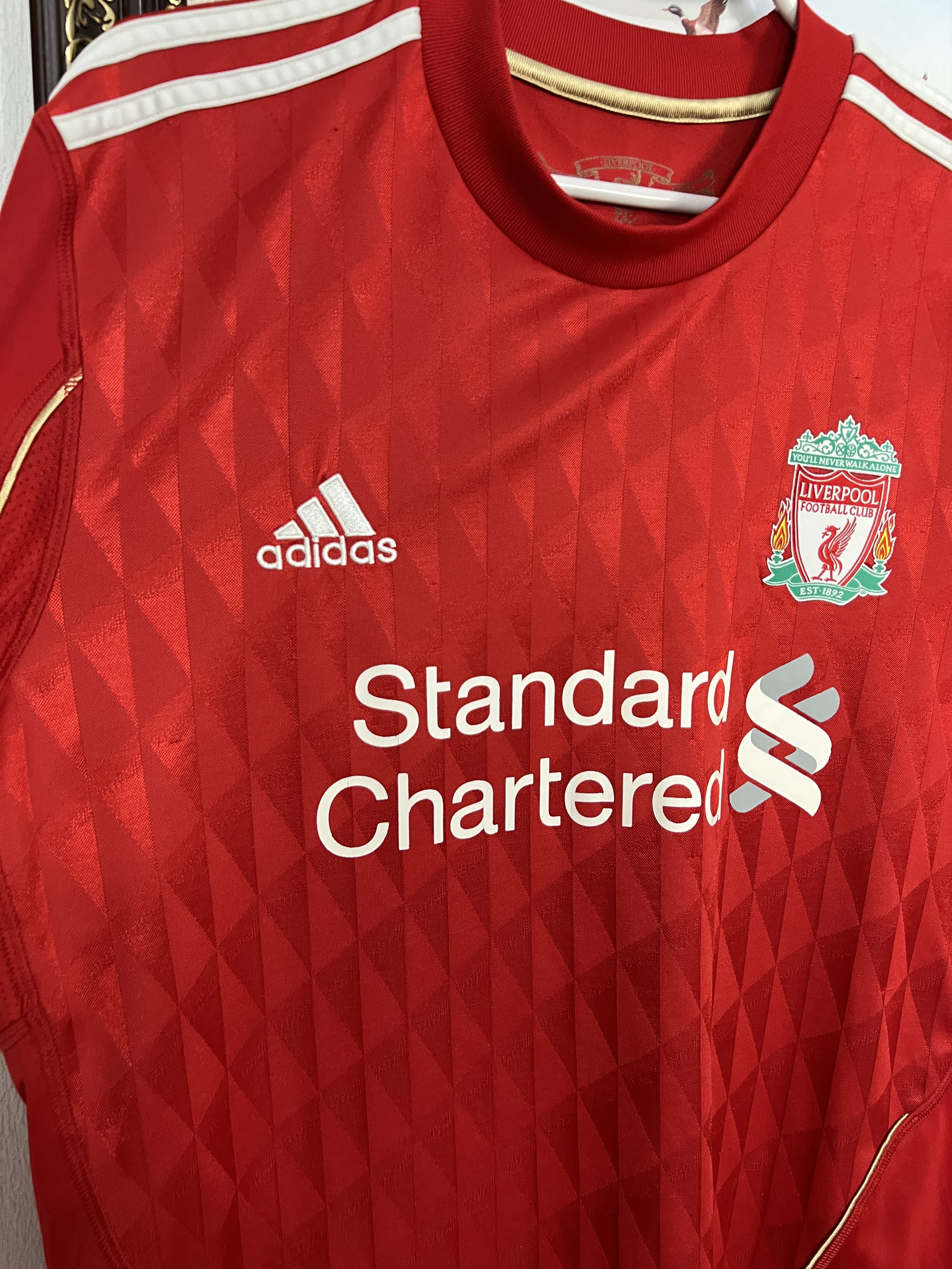 Adidas Liverpool Home football shirt Soccer #18 Kuyt Jersey Trikot Size US M / EU 48-50 / 2 - 7 Thumbnail