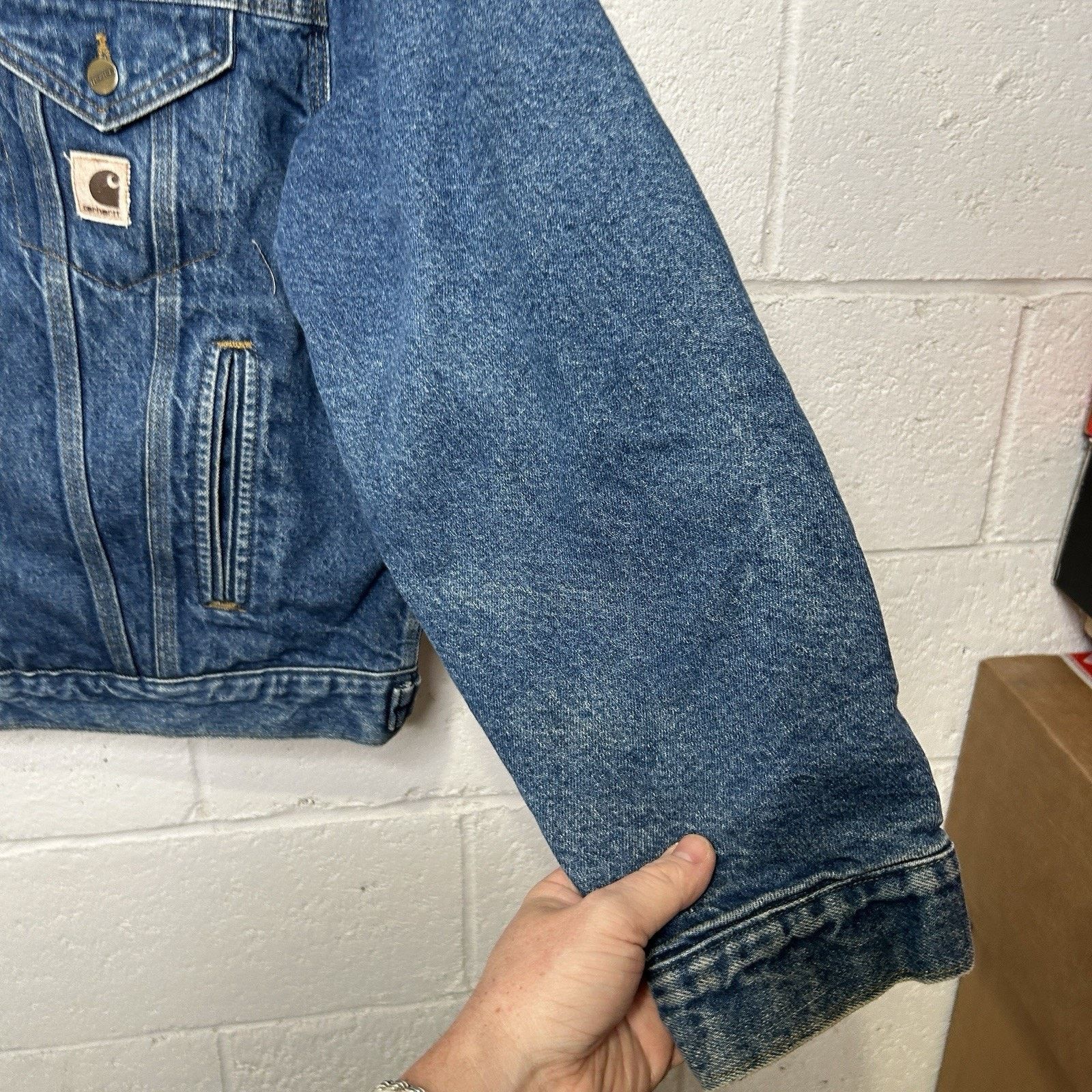 Carhartt Vintage Carhartt Blanket-Lined Trucker Jacket “Darkstone” Size US L / EU 52-54 / 3 - 7 Thumbnail