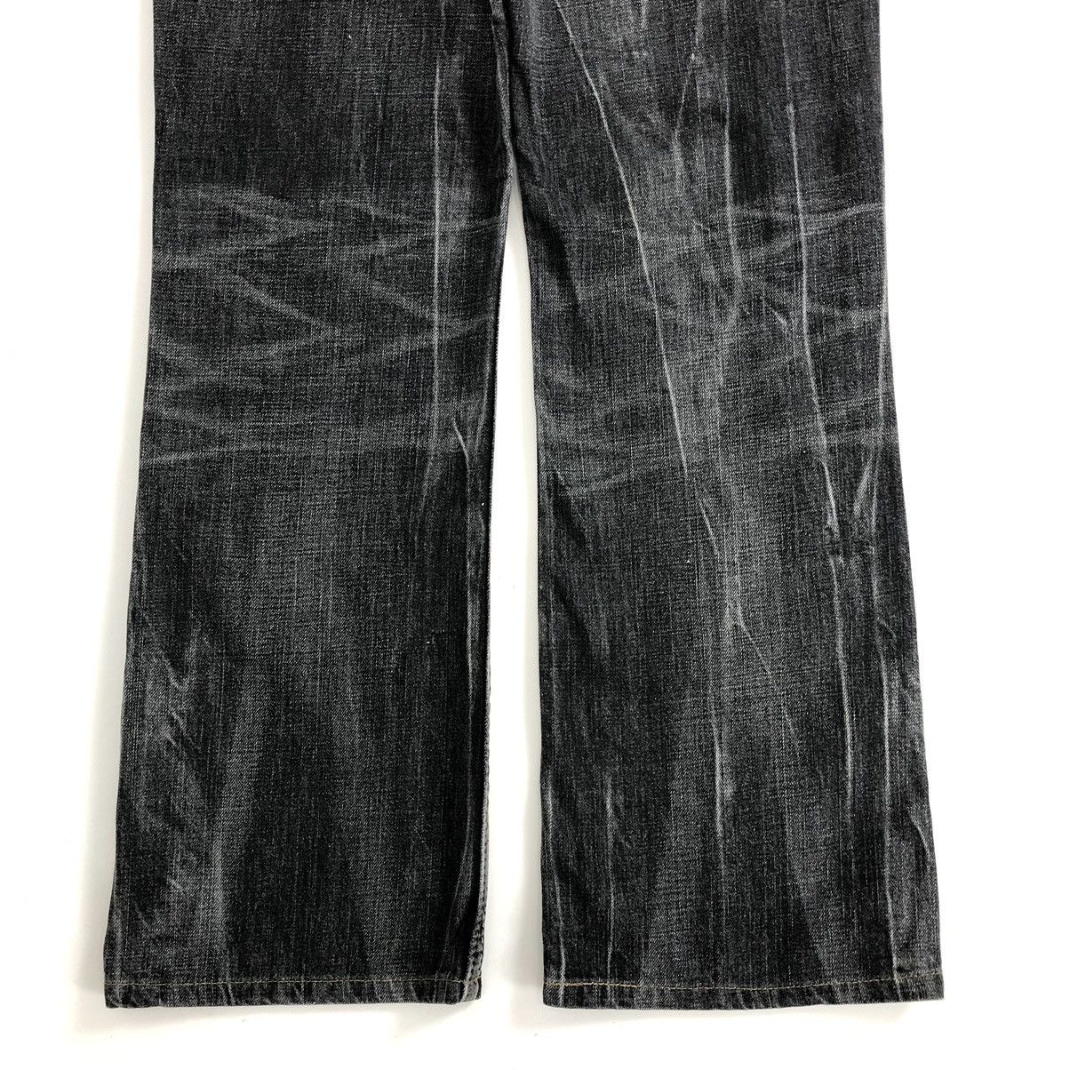 If Six Was Nine × Le Grande Bleu (L.G.B.) × Levi's Crazy Flare Jeans Levis 507 Multi Pocket Y2K Faded Pants Size US 32 / EU 48 - 13 Thumbnail