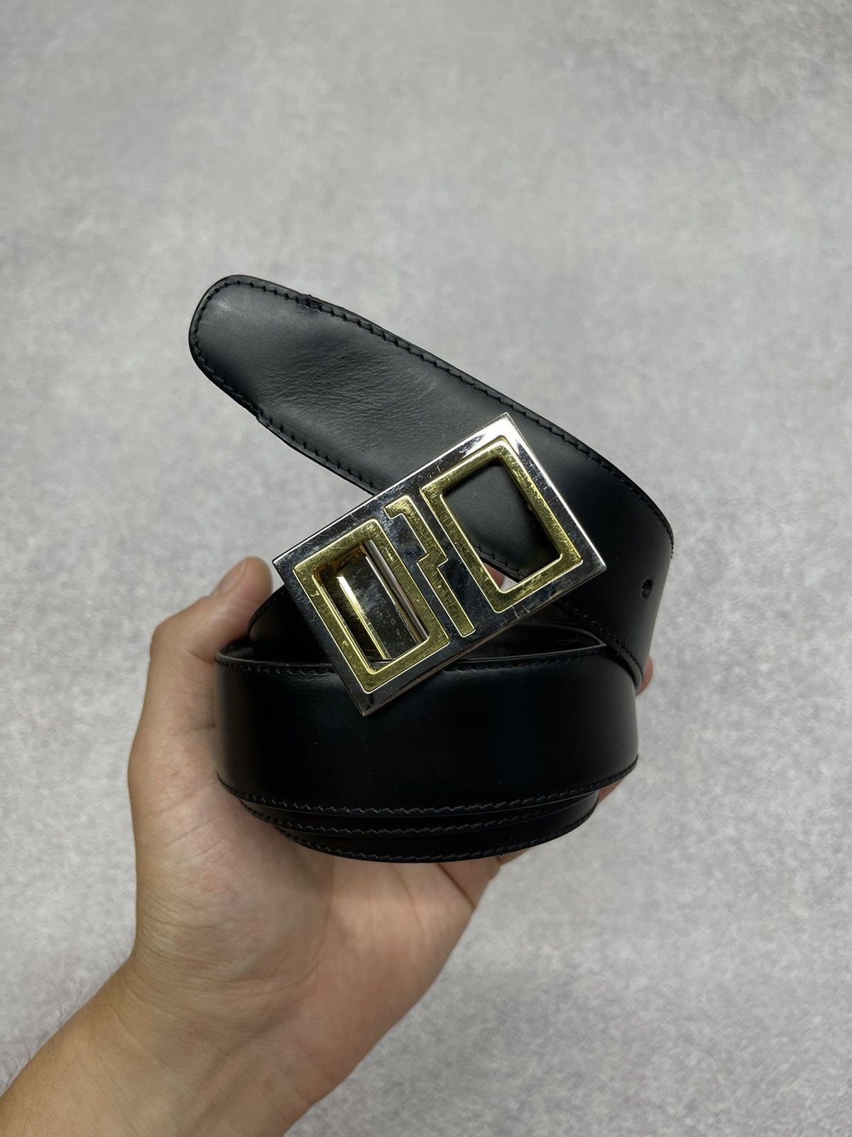 Alfred Dunhill × Vintage Alfred Dunhill Leather Black Belt Luxury Size ONE SIZE - 1 Thumbnail